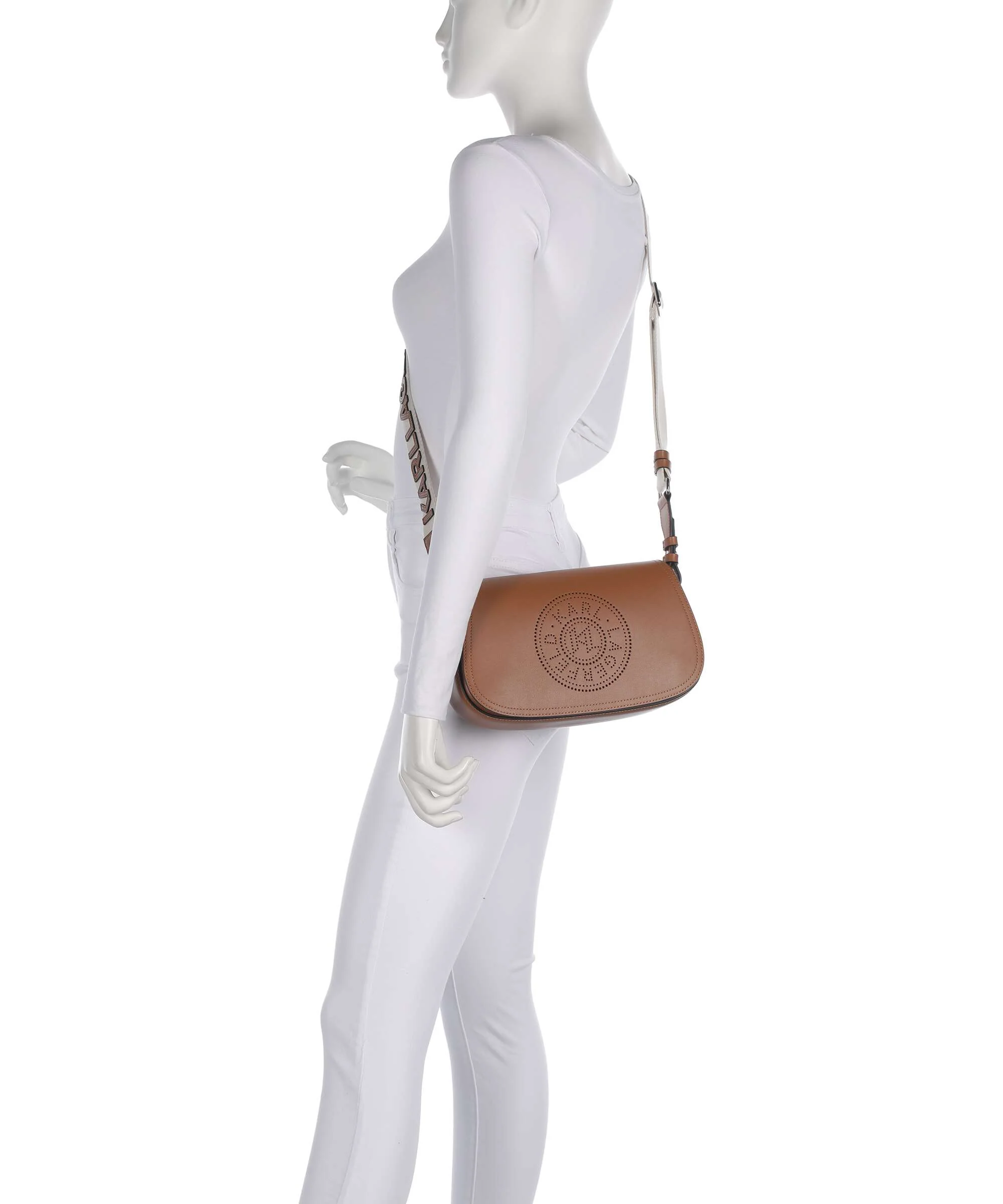 Karl Lagerfeld K/Circle Crossbody tas dark tan - Image 3