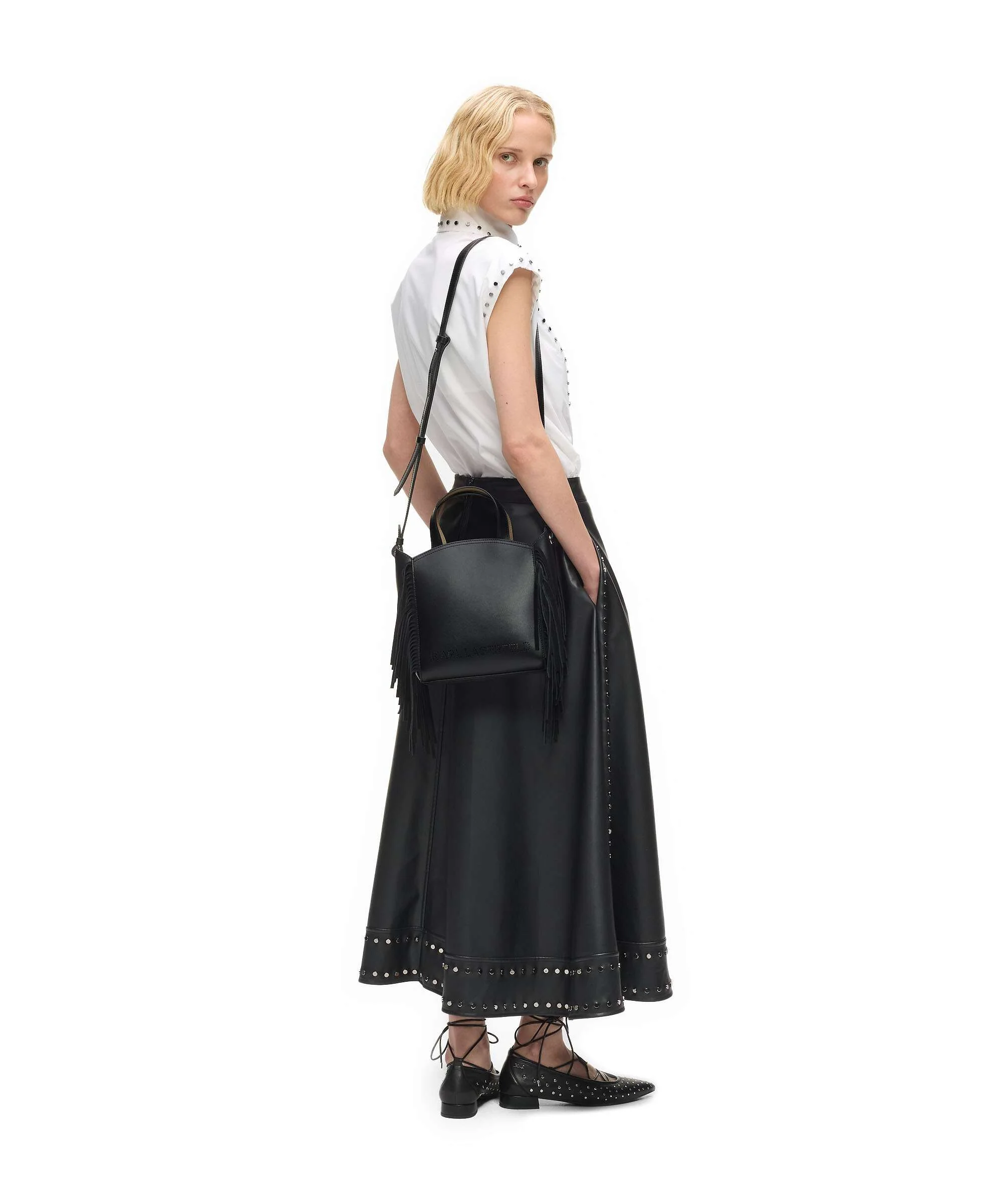 Karl Lagerfeld K/Circle Small Handtas black/nickel - Image 3