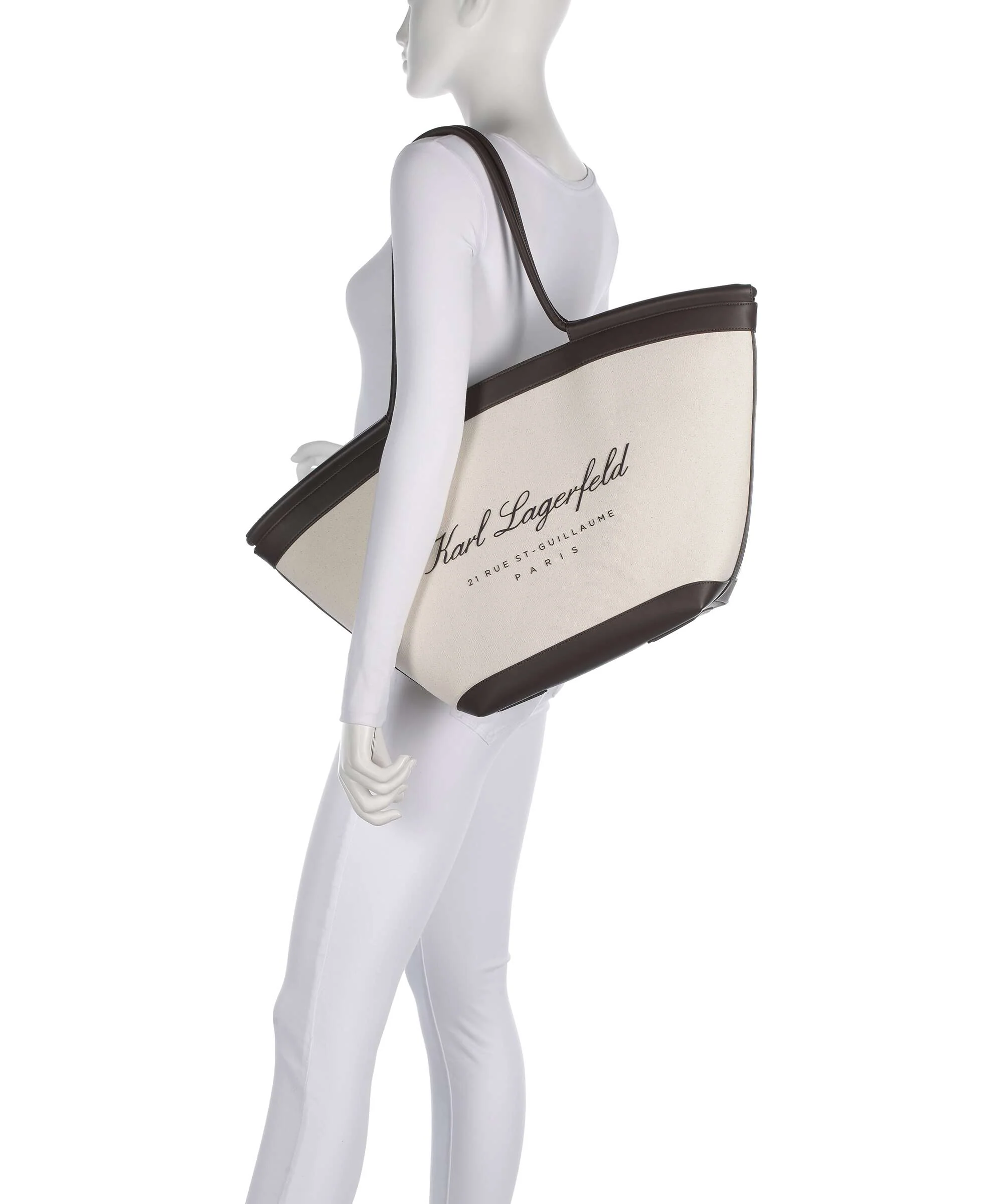 Karl Lagerfeld K/Hotel Karl Large Boodschappentas natural - Image 3