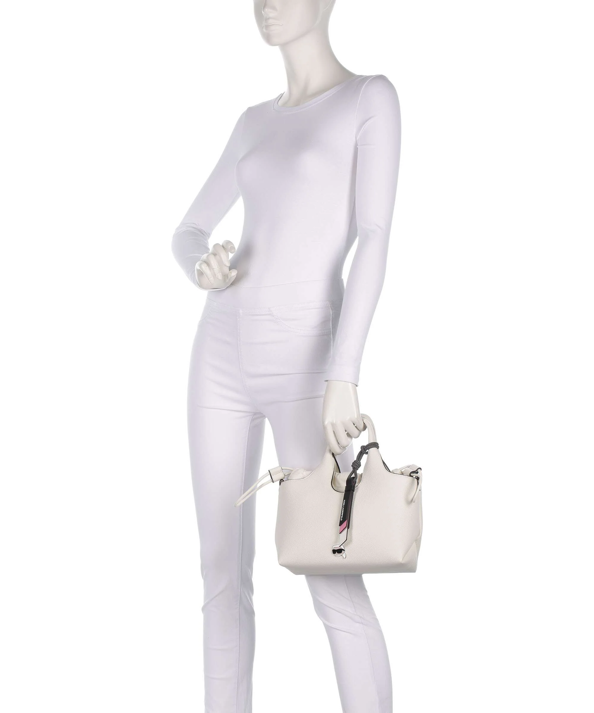 Karl Lagerfeld K/Ikon Small Handtas offwhite - Image 3