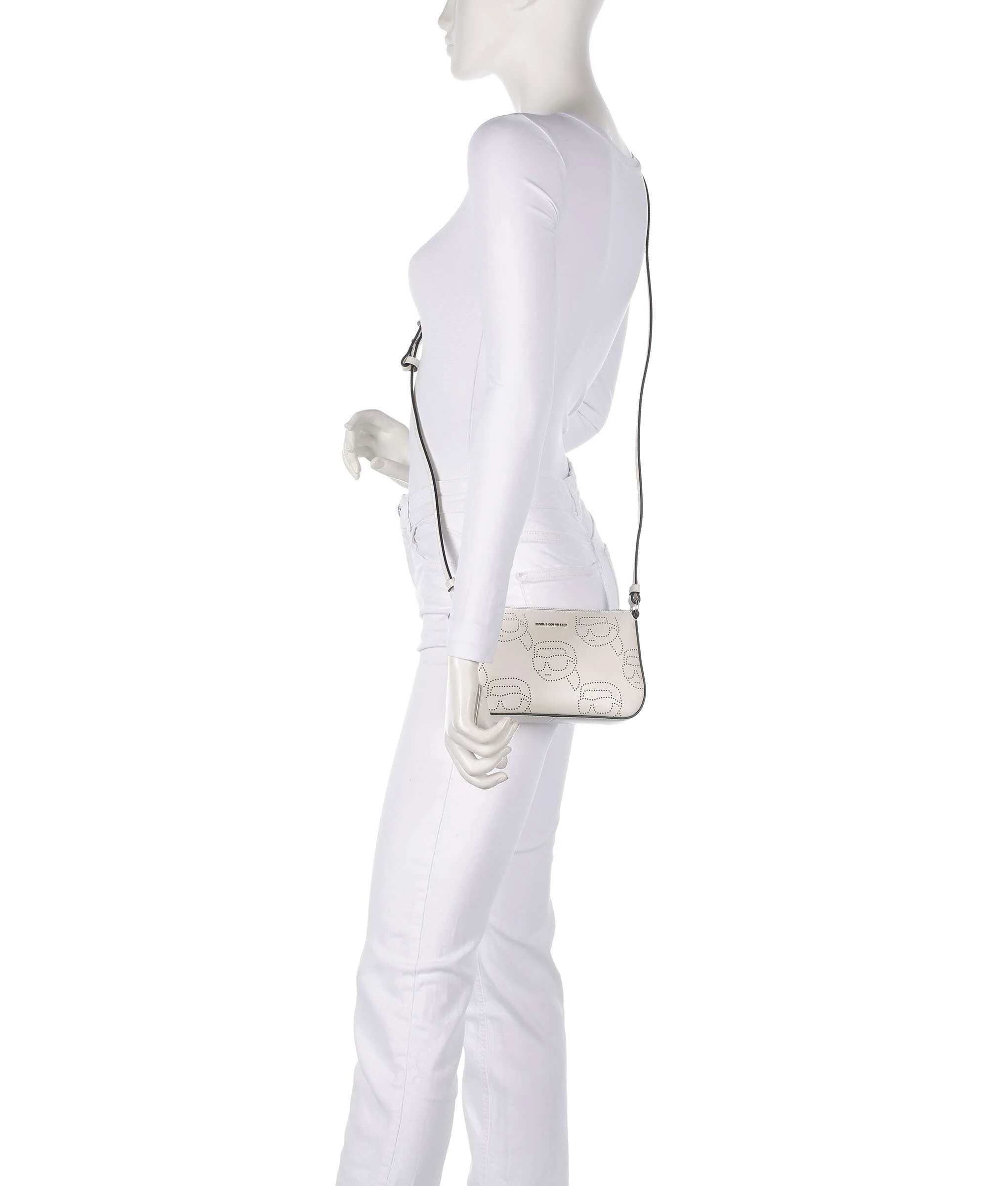 Karl Lagerfeld K/Ikonik Crossbody tas offwhite - Image 3