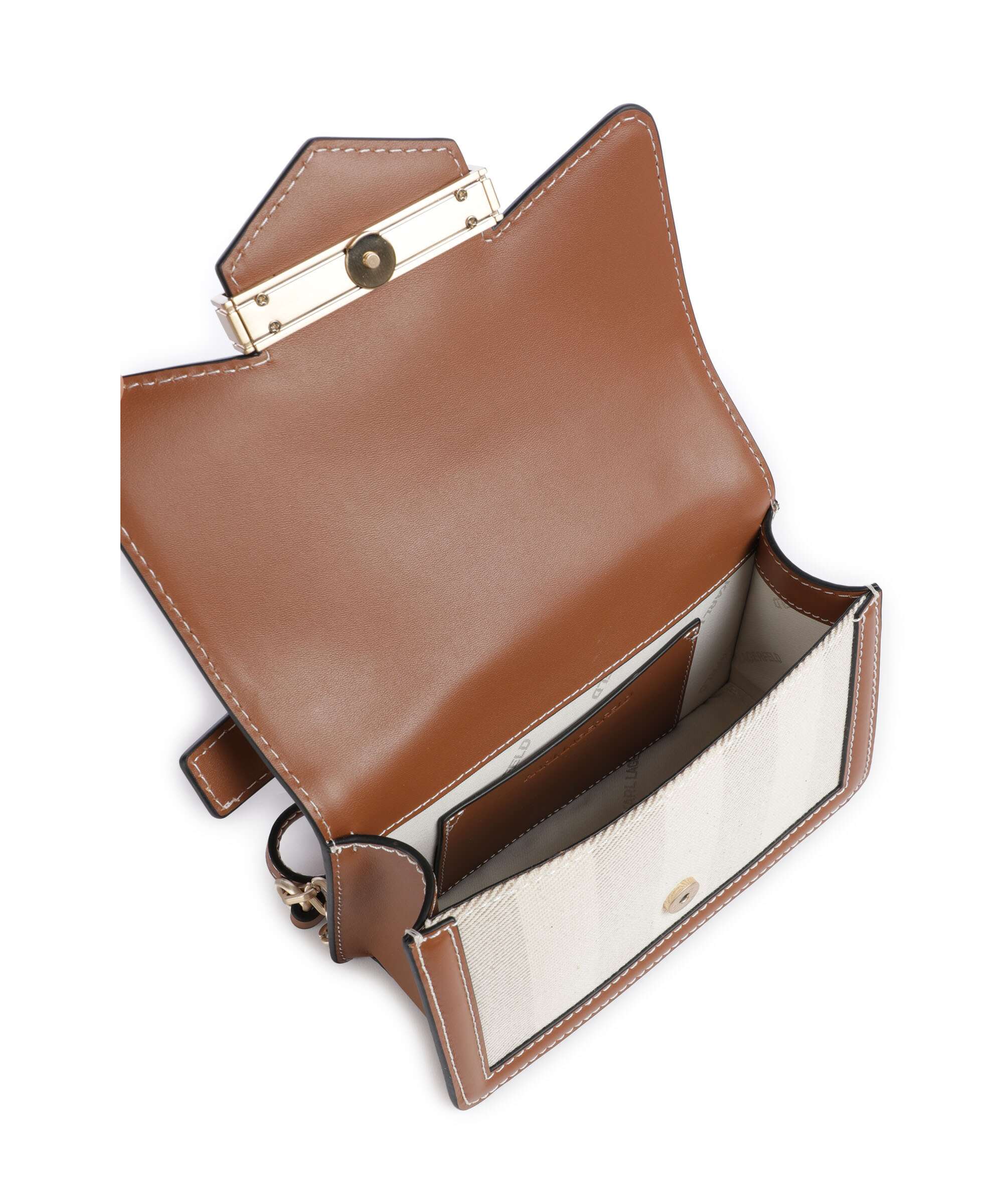 Karl Lagerfeld K/Nova Small Crossbody tas natural canvas/tan - Image 6