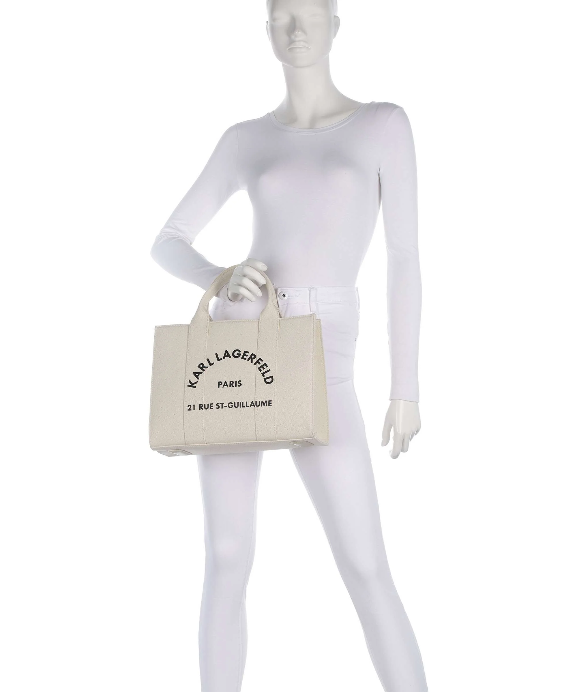Karl Lagerfeld K/Rue St Guillaume Medium Handtas natural - Image 3