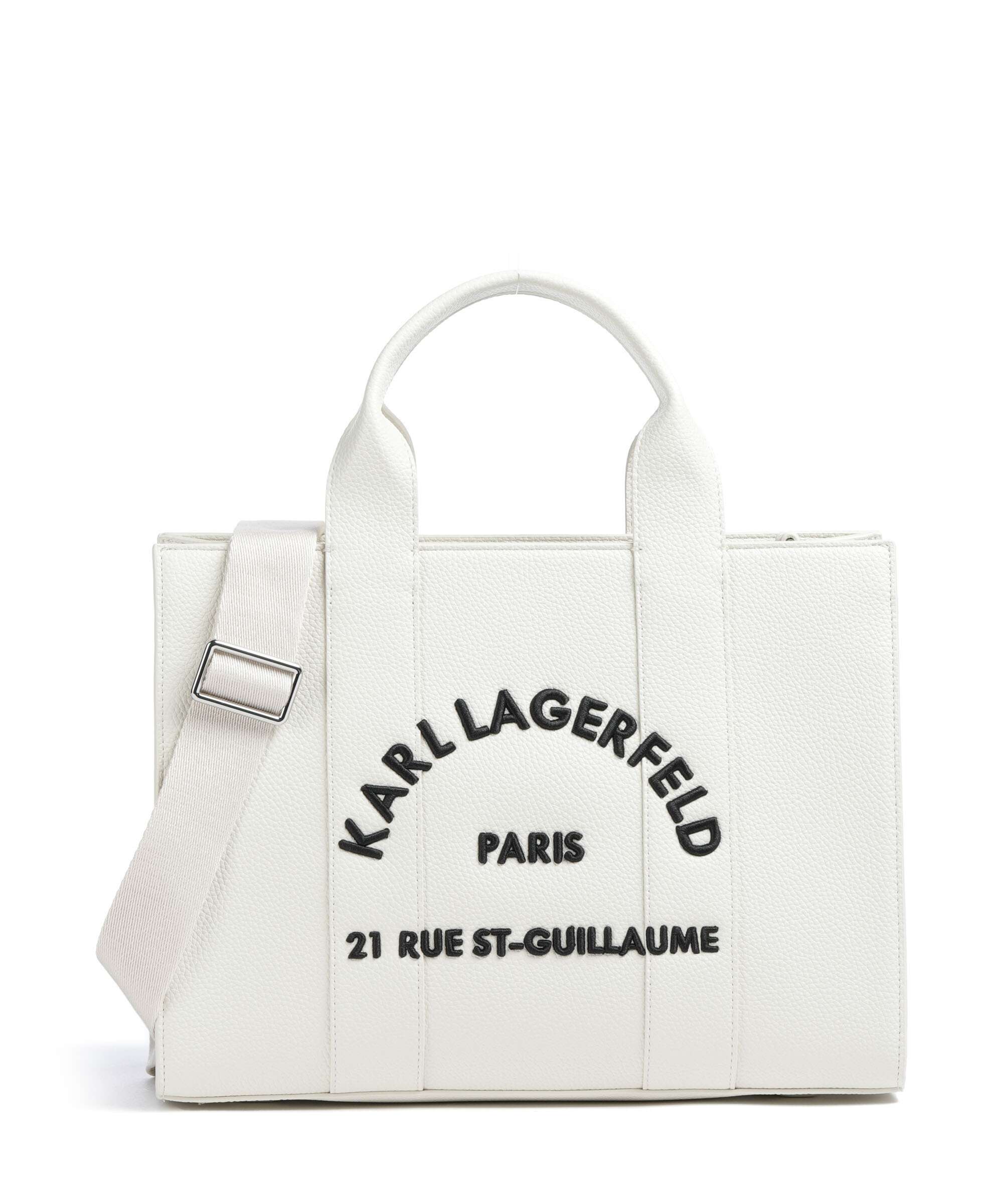 Karl Lagerfeld K/Rue St Guillaume Medium Handtas off white