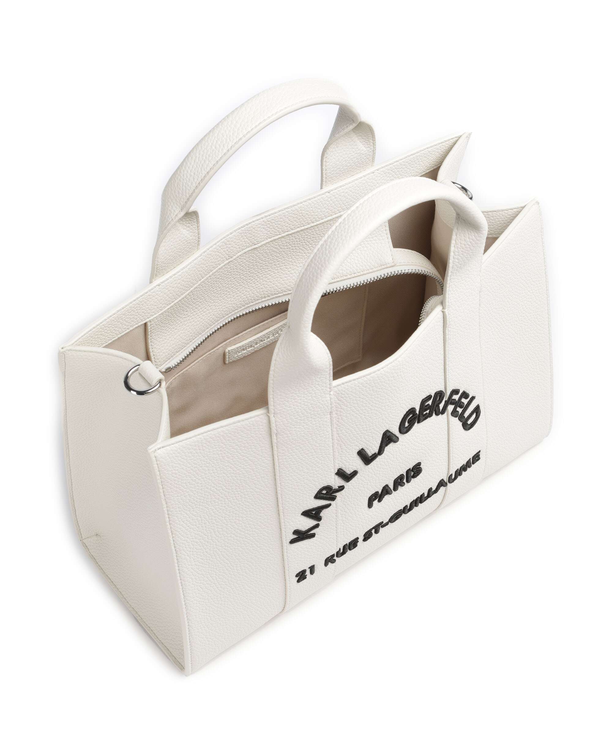 Karl Lagerfeld K/Rue St Guillaume Medium Handtas off white - Image 5