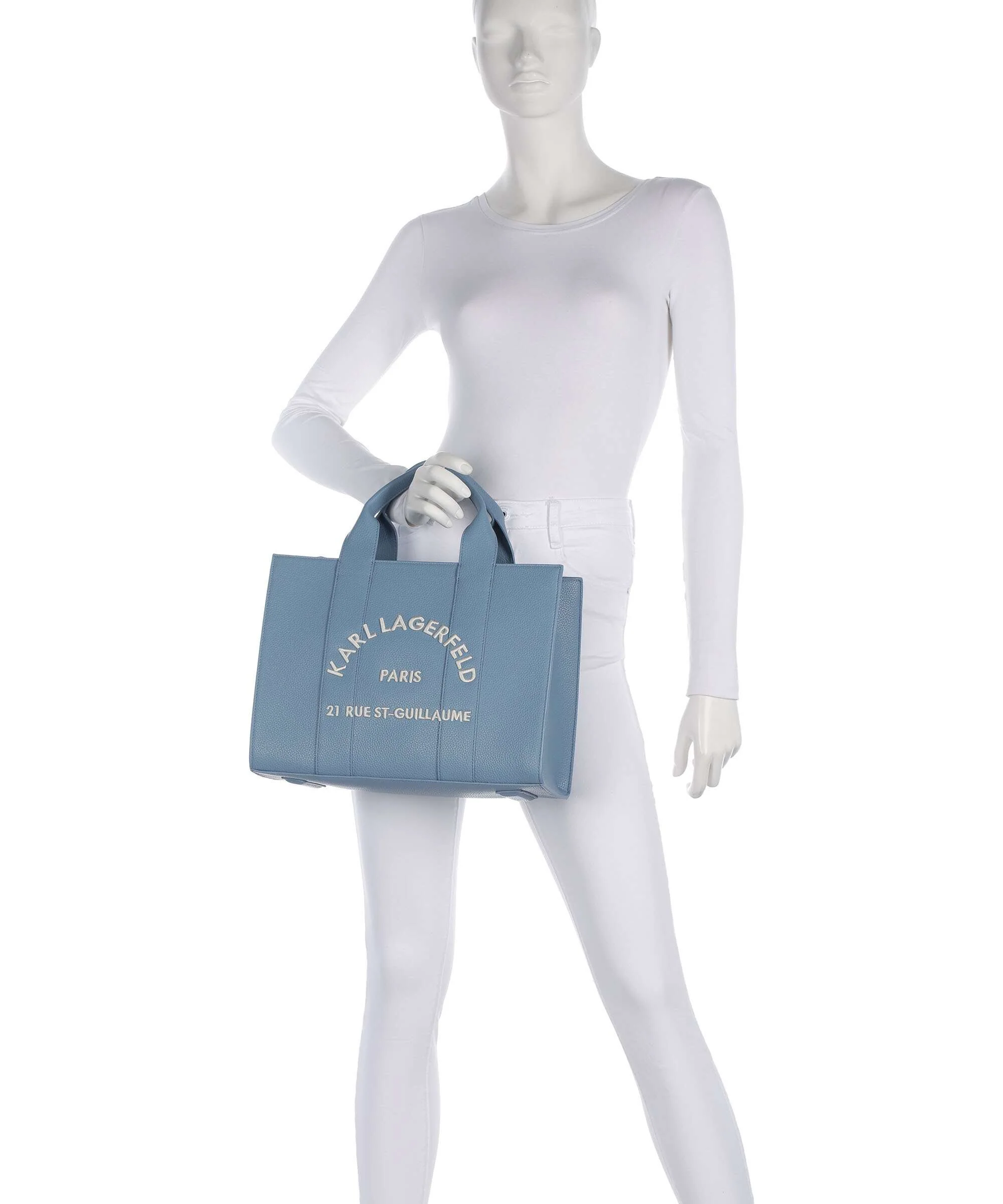 Karl Lagerfeld K/Rue St Guillaume Medium Handtas blue bloom - Image 3