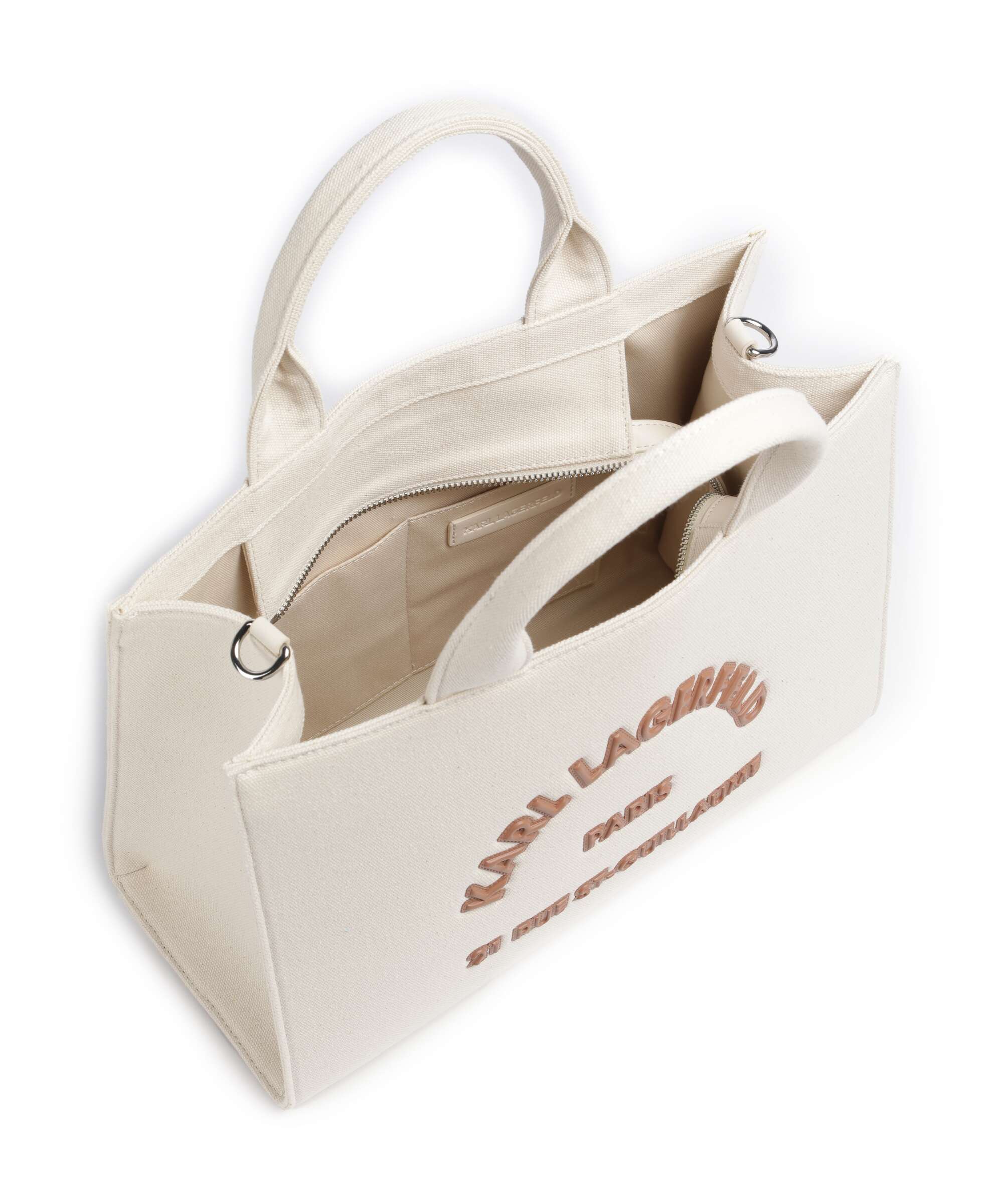 Karl Lagerfeld K/Rue St Guillaume Medium Handtas natural - Image 4