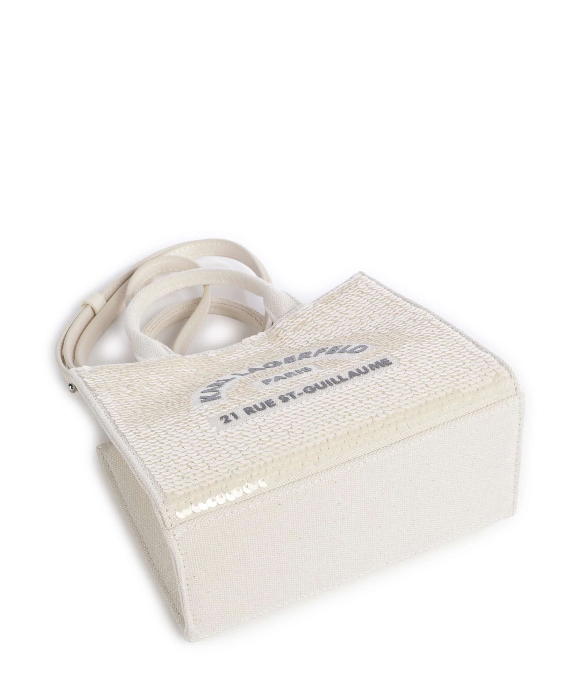 Karl Lagerfeld K/Rue St Guillaume Mini Crossbody tas natural - Image 4