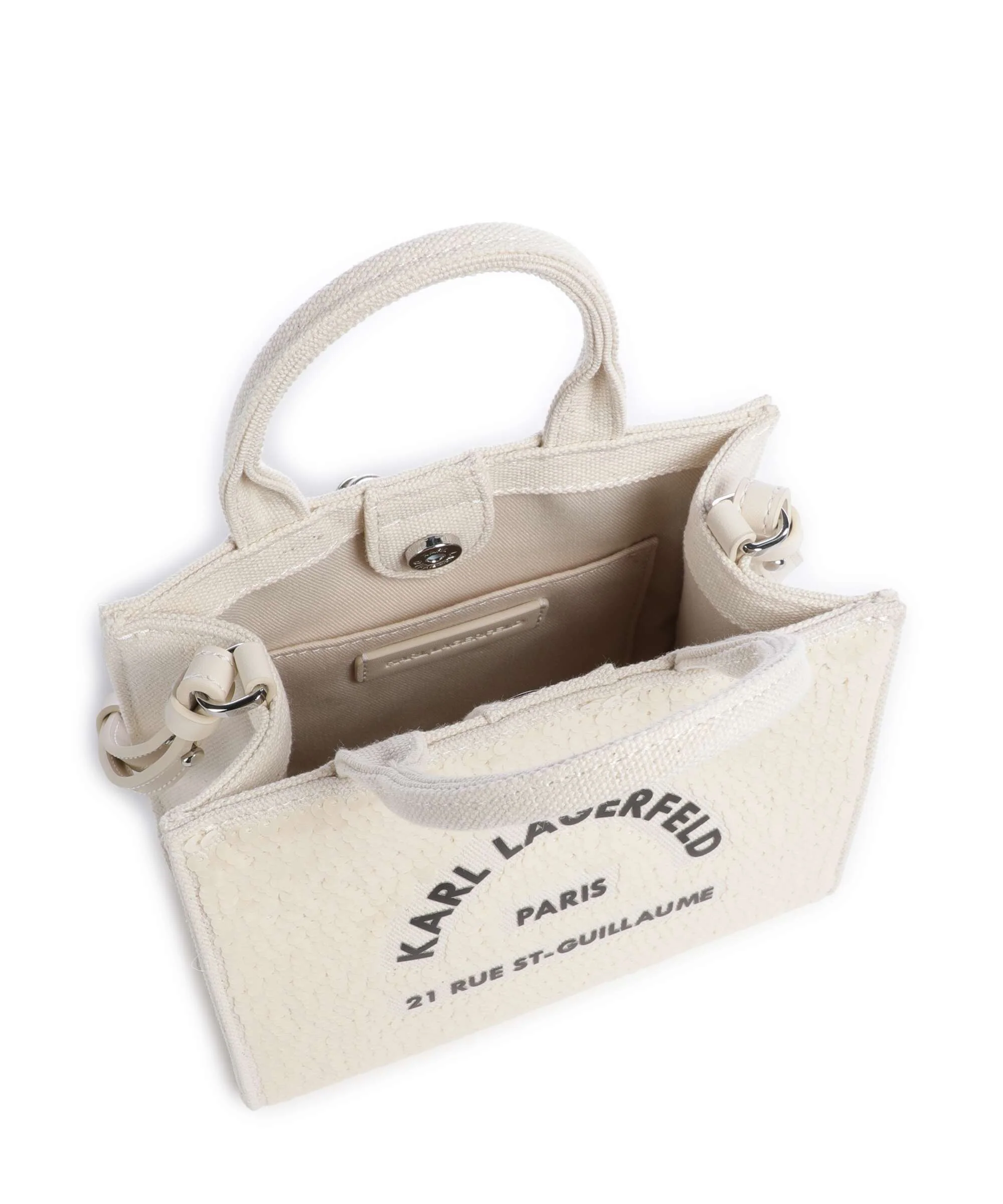 Karl Lagerfeld K/Rue St Guillaume Mini Crossbody tas natural - Image 5