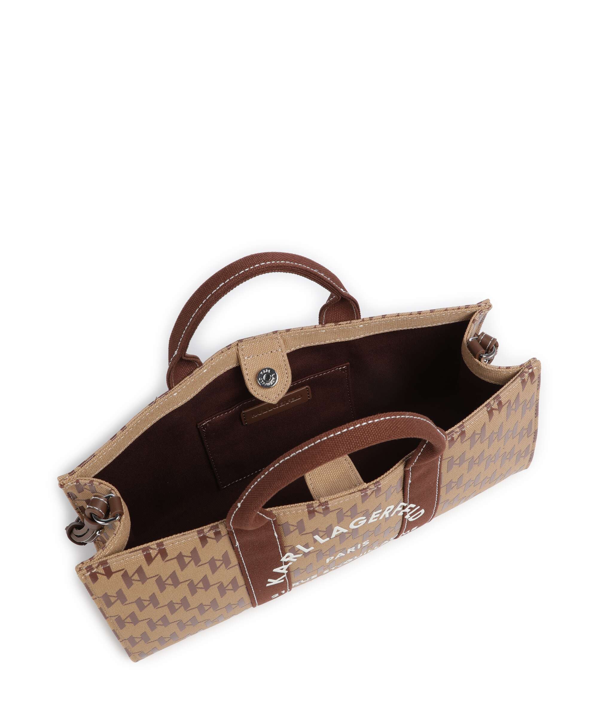 Karl Lagerfeld K/Rue St Guillaume Monogram Handtas monogram nougat brown - Image 7