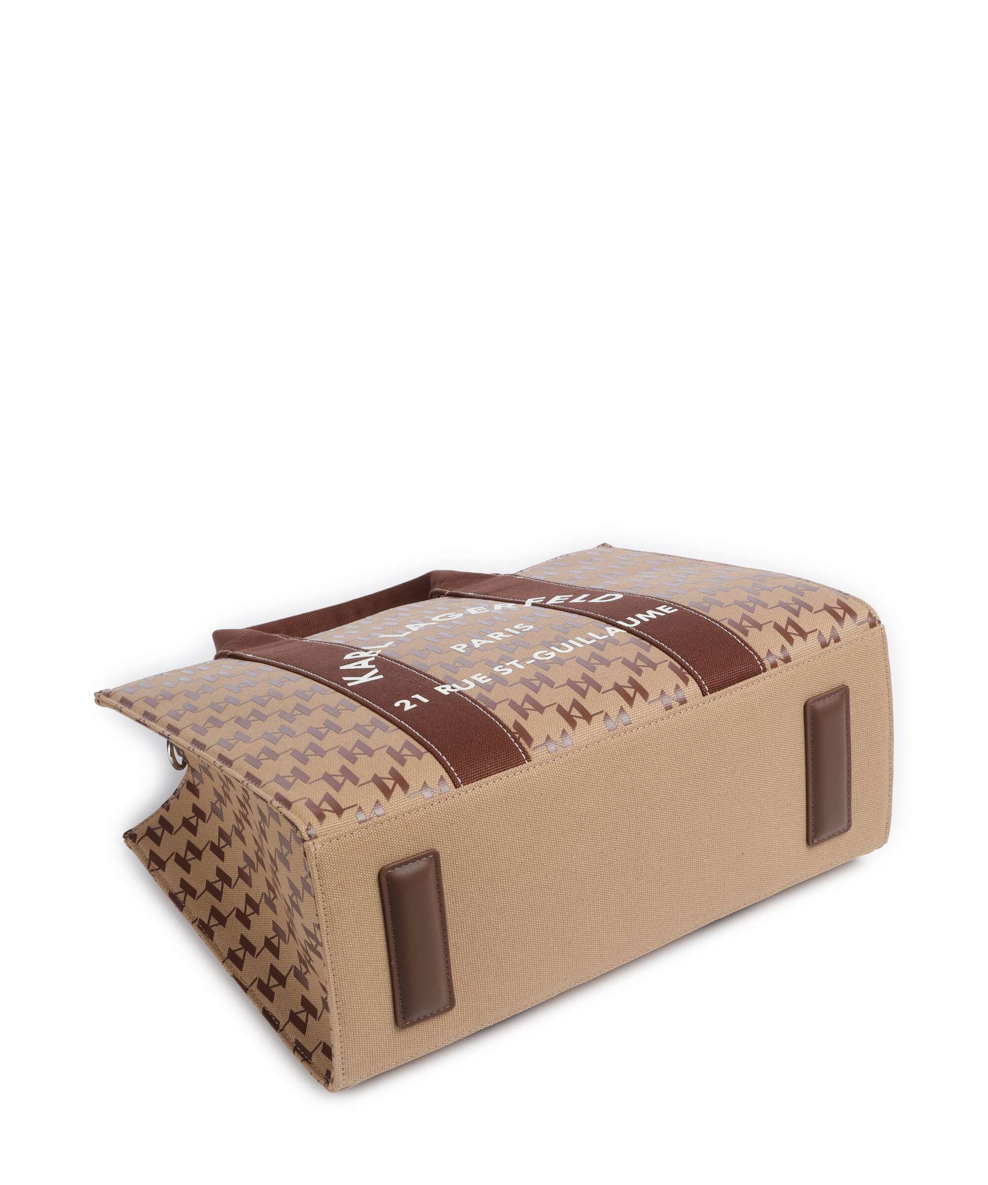 Karl Lagerfeld K/Rue St Guillaume Monogram Medium Handtas monogram nougat brown - Image 5