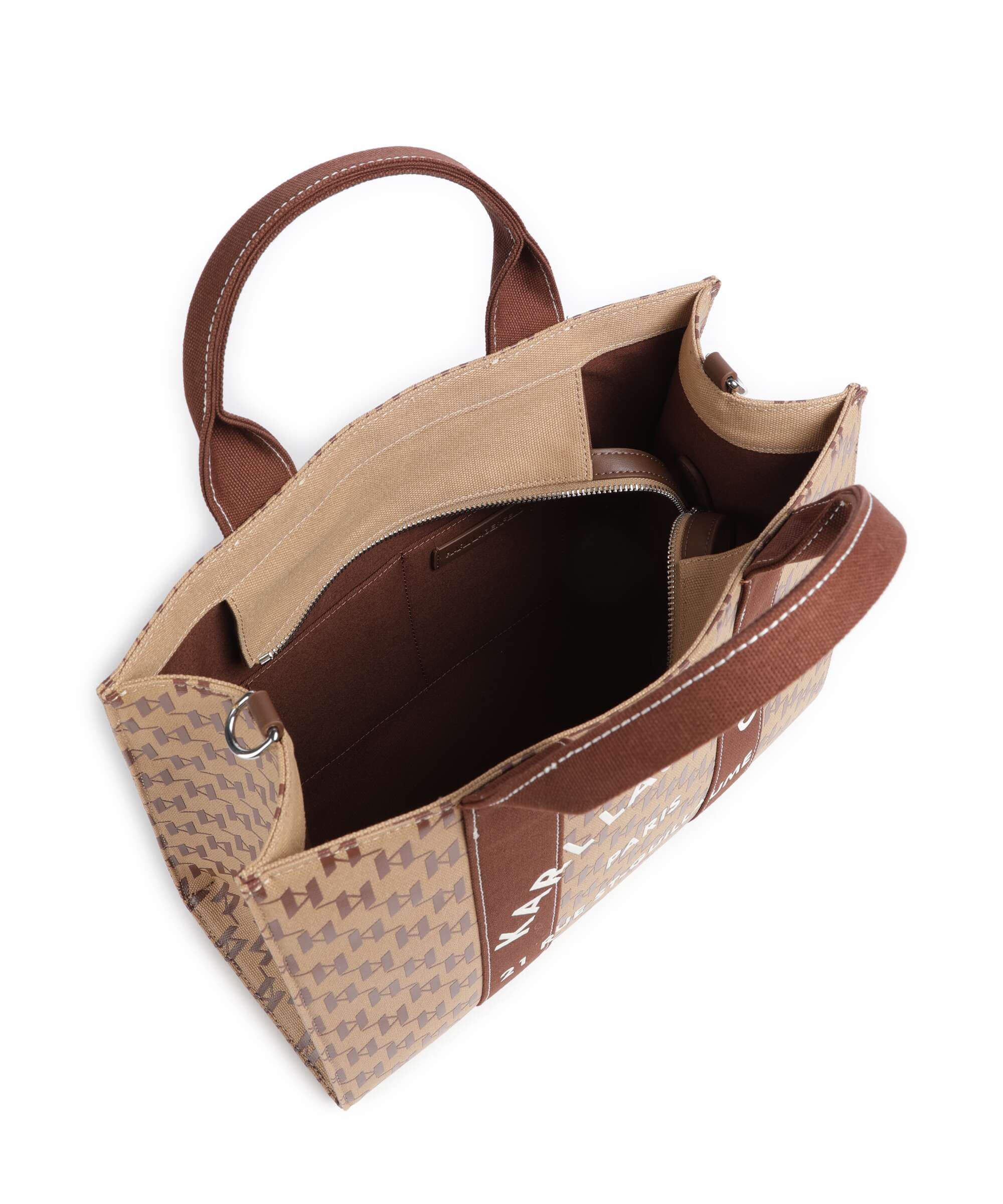 Karl Lagerfeld K/Rue St Guillaume Monogram Medium Handtas monogram nougat brown - Image 6