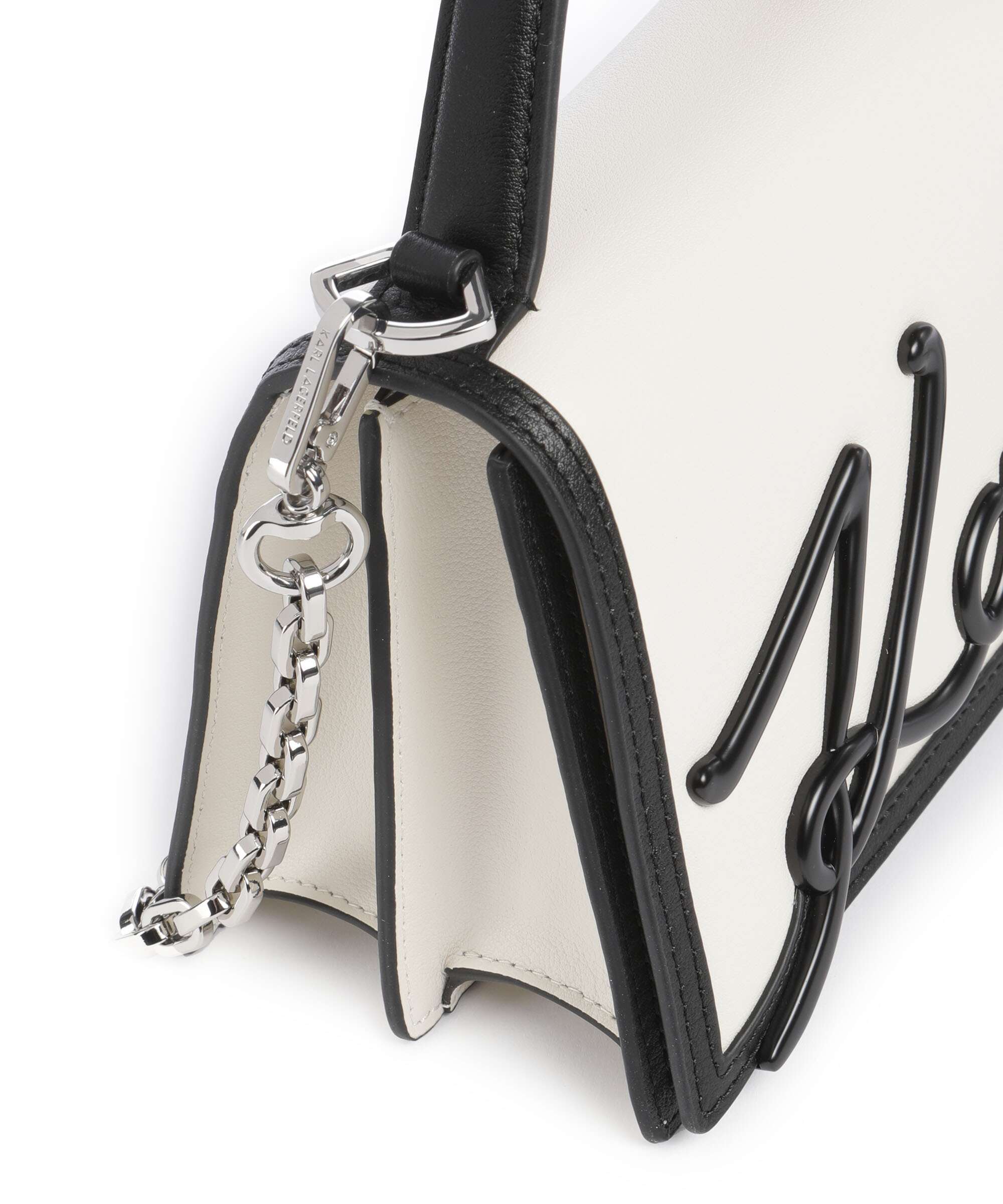 Karl Lagerfeld K/Signature 2.0 Crossbody tas white/black - Image 4