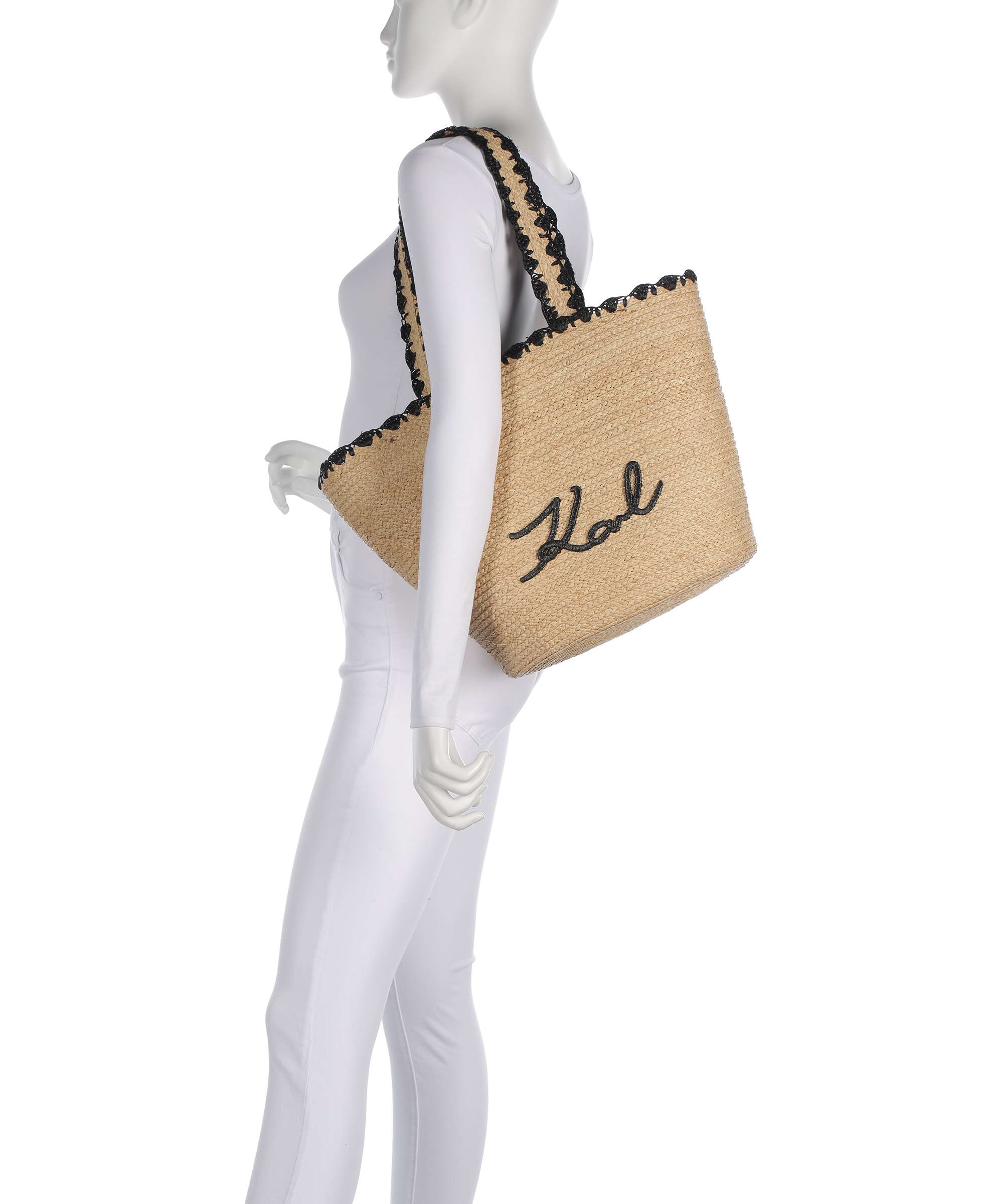 Karl Lagerfeld K/Signature Boodschappentas natural - Image 3