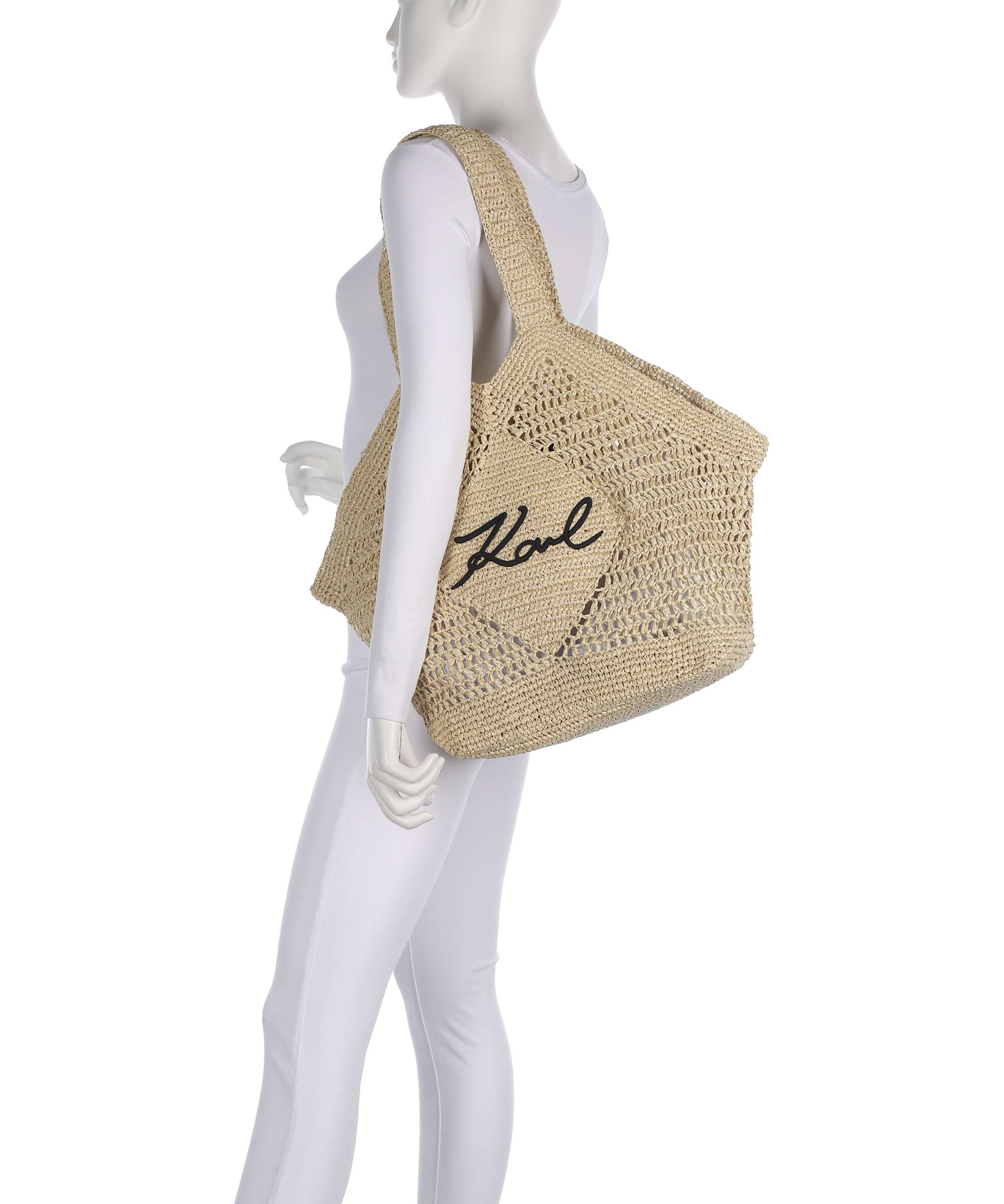 Karl Lagerfeld K/Signature Boodschappentas natural - Image 3