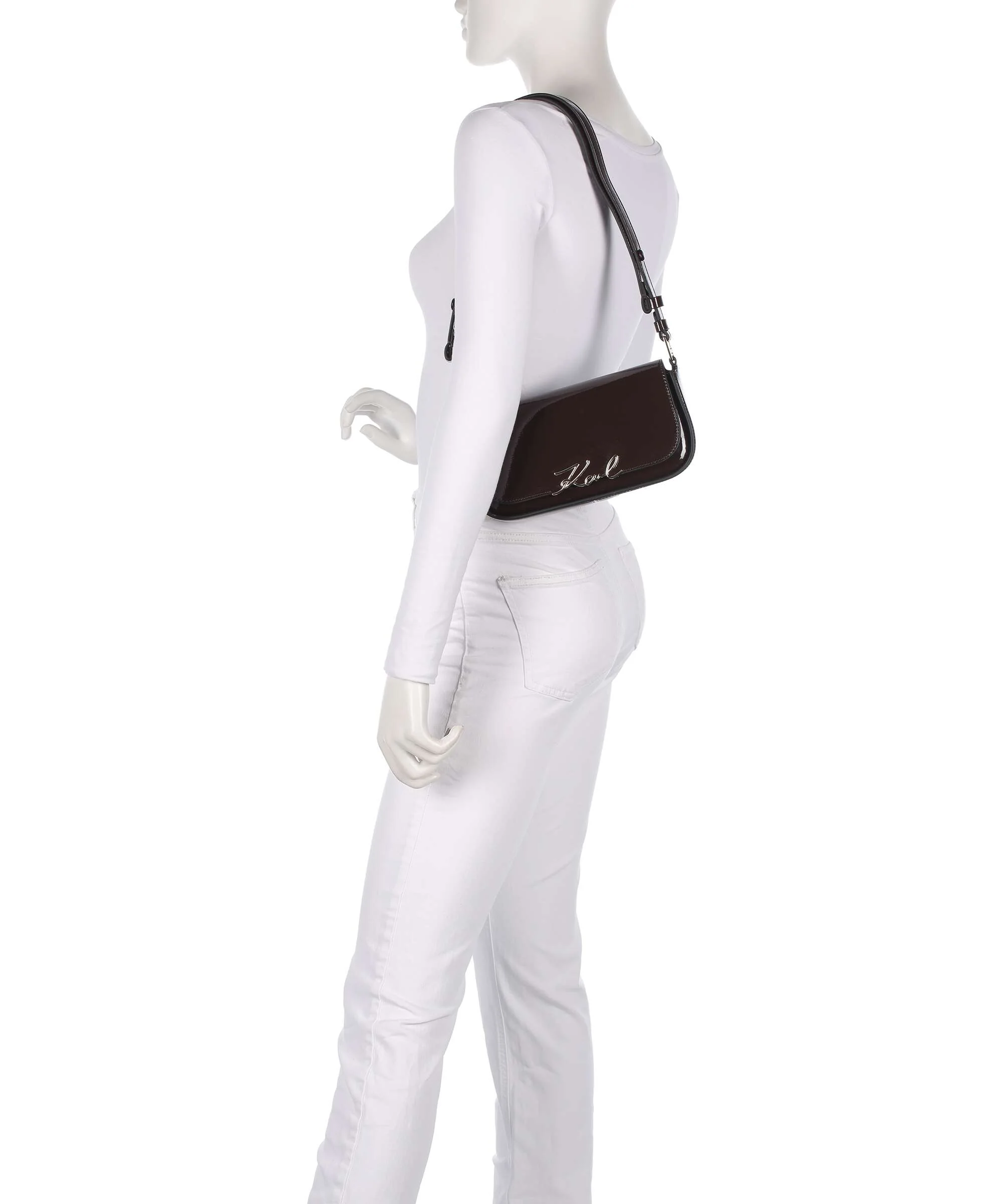 Karl Lagerfeld K/Signature Schoudertas tobacco - Image 3