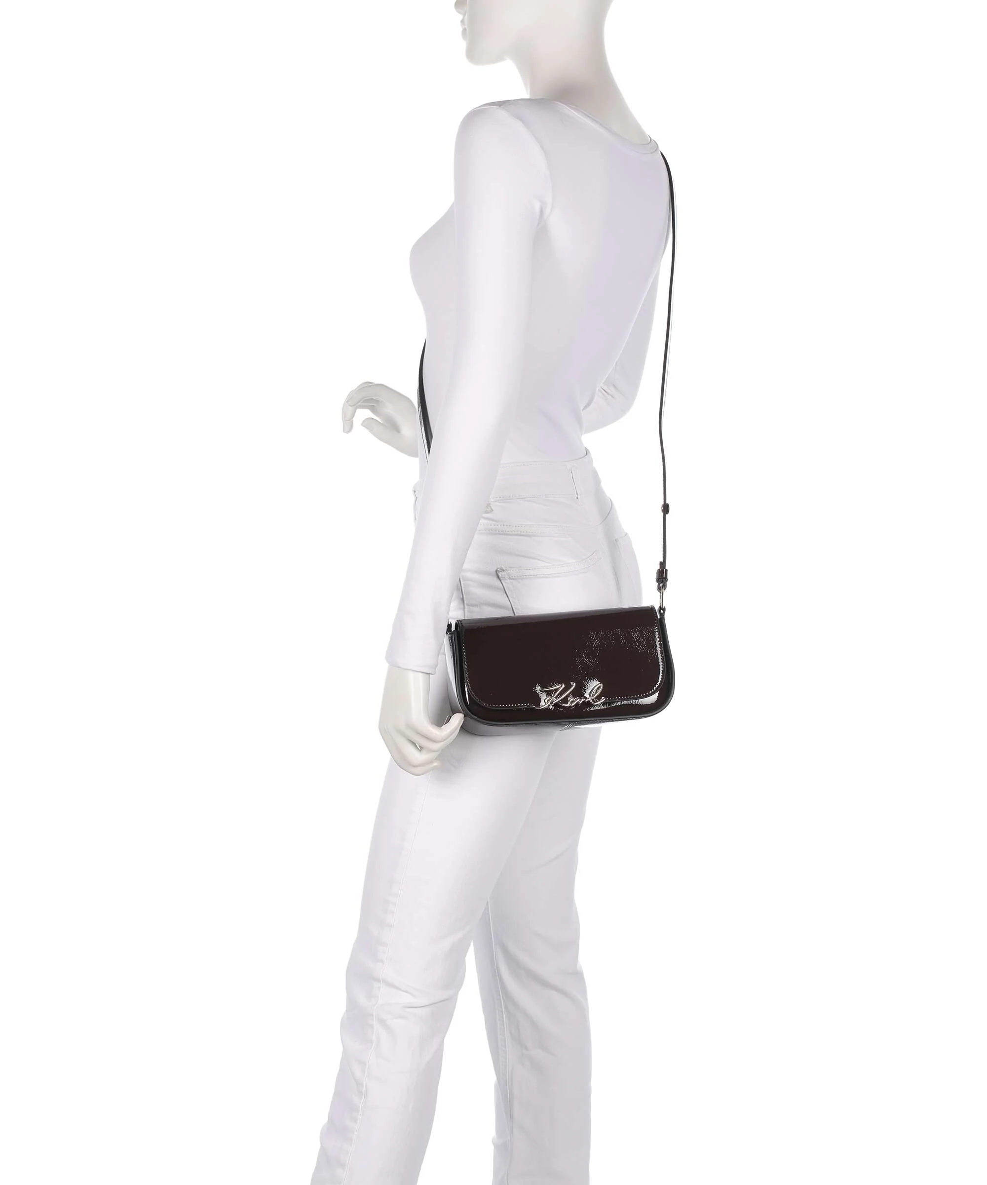 Karl Lagerfeld K/Signature Schoudertas tobacco - Image 4