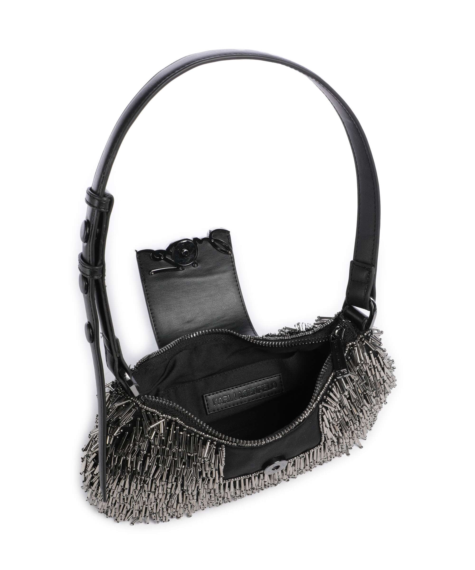 Karl Lagerfeld K/Signature Schoudertas black embellishment - Image 6