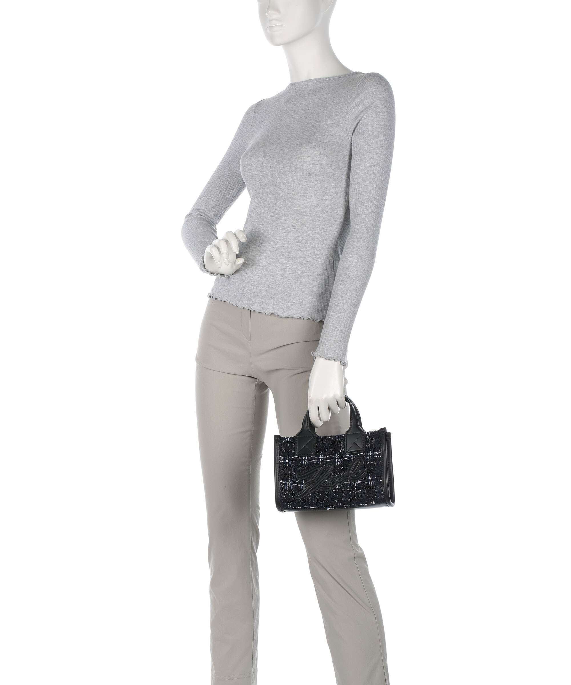 Karl Lagerfeld K/Skuare Small Handtas dark navy/boucle - Image 3