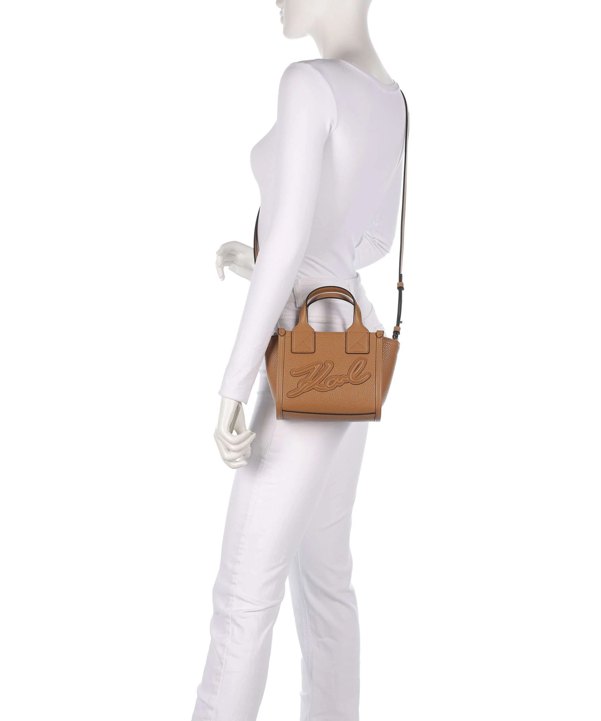 Karl Lagerfeld K/Skuare Small Handtas caramel - Image 3