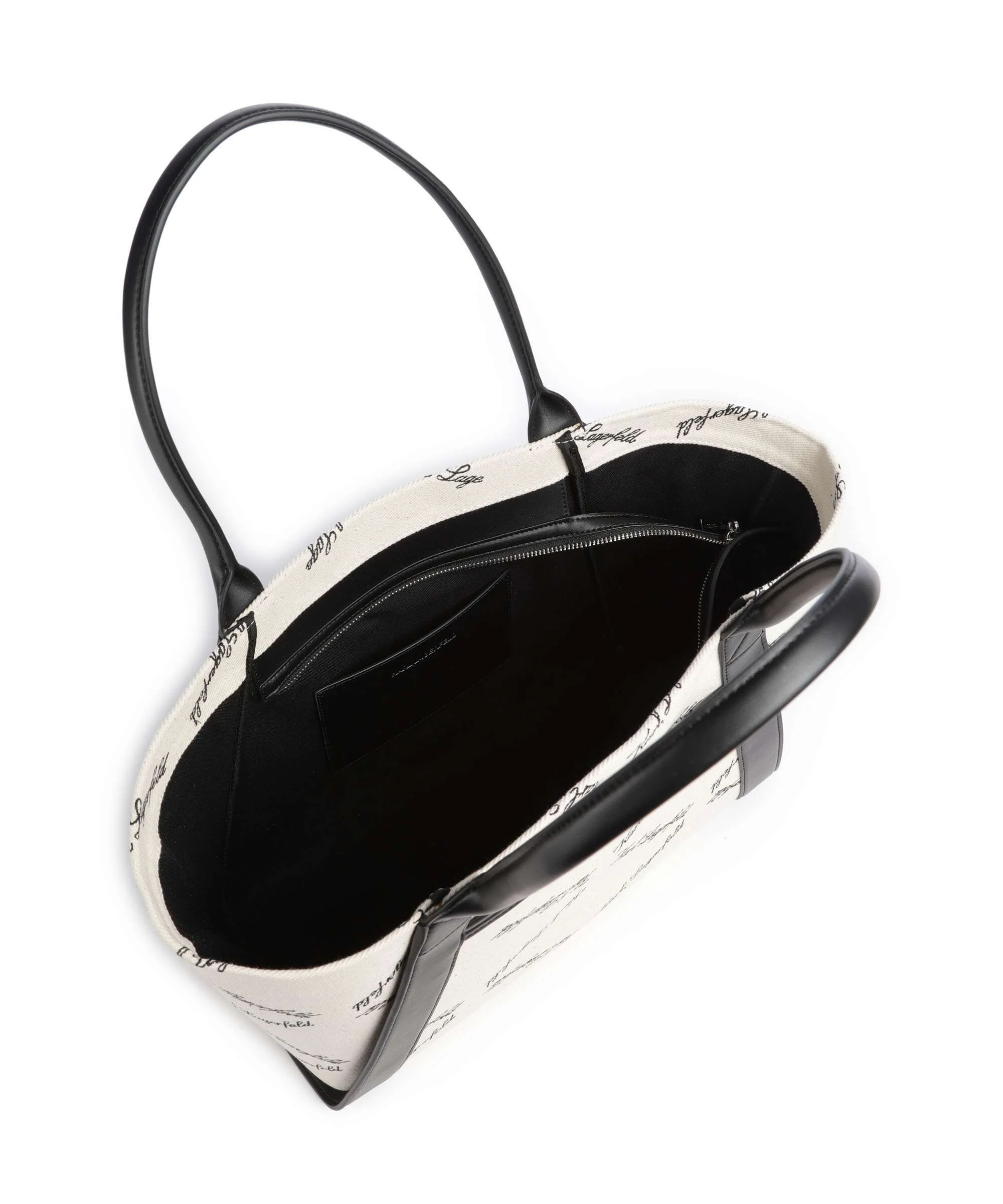 Karl Lagerfeld K/Ville Small Boodschappentas natural canvas/black - Image 5