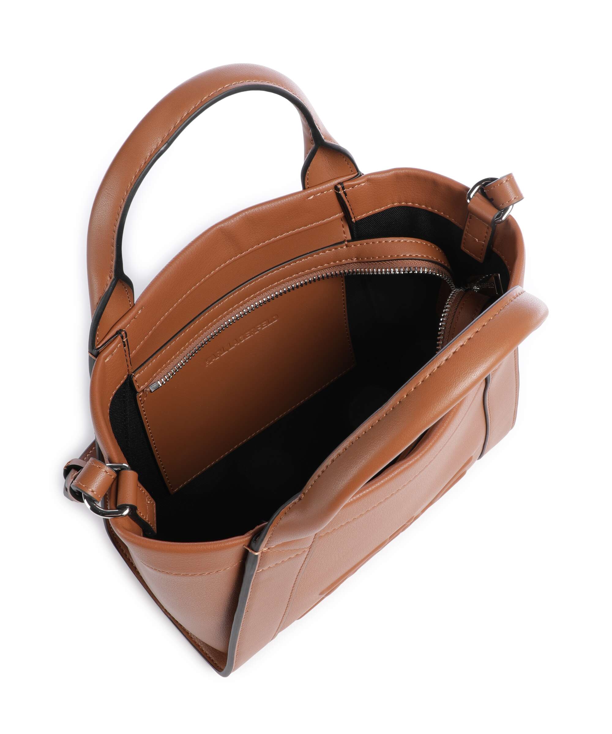 Karl Lagerfeld K/Ville Small Handtas dark tan - Image 5