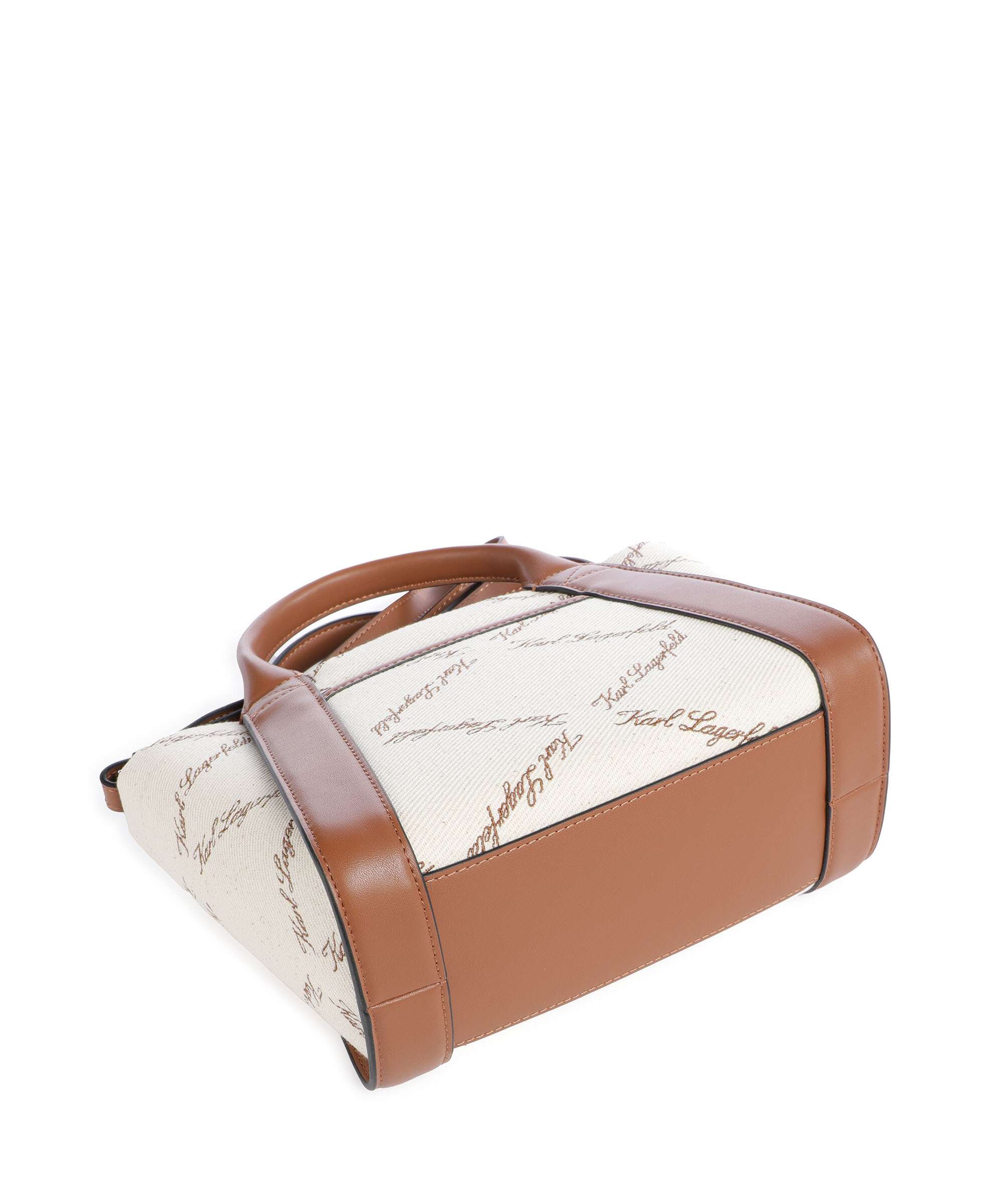 Karl Lagerfeld K/Ville Small Handtas natural canvas/tan - Image 4
