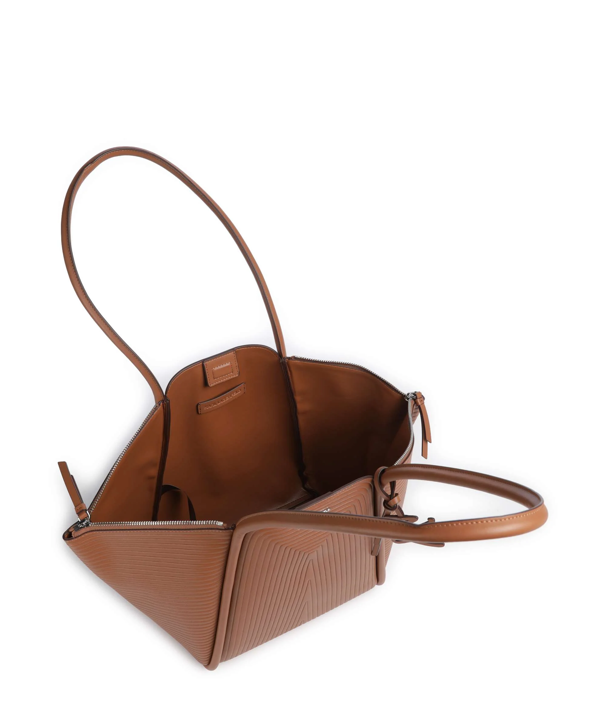 Karl Lagerfeld K/Wellen Medium Boodschappentas dark tan - Image 6