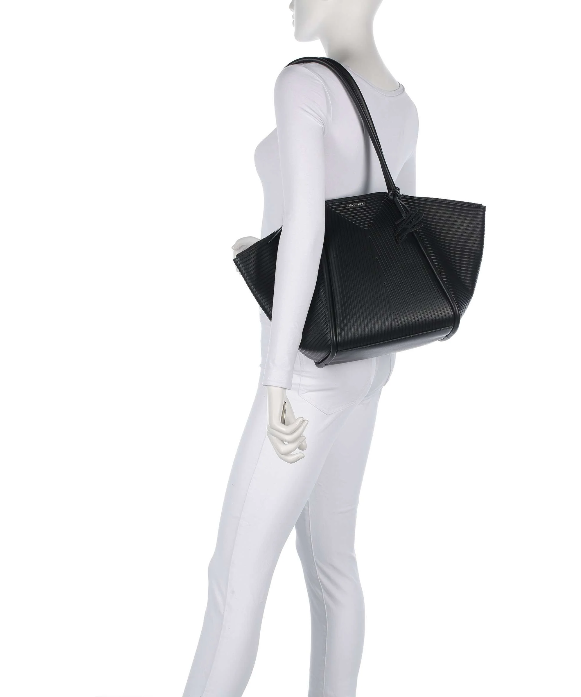 Karl Lagerfeld K/Wellen Medium Boodschappentas black - Image 3