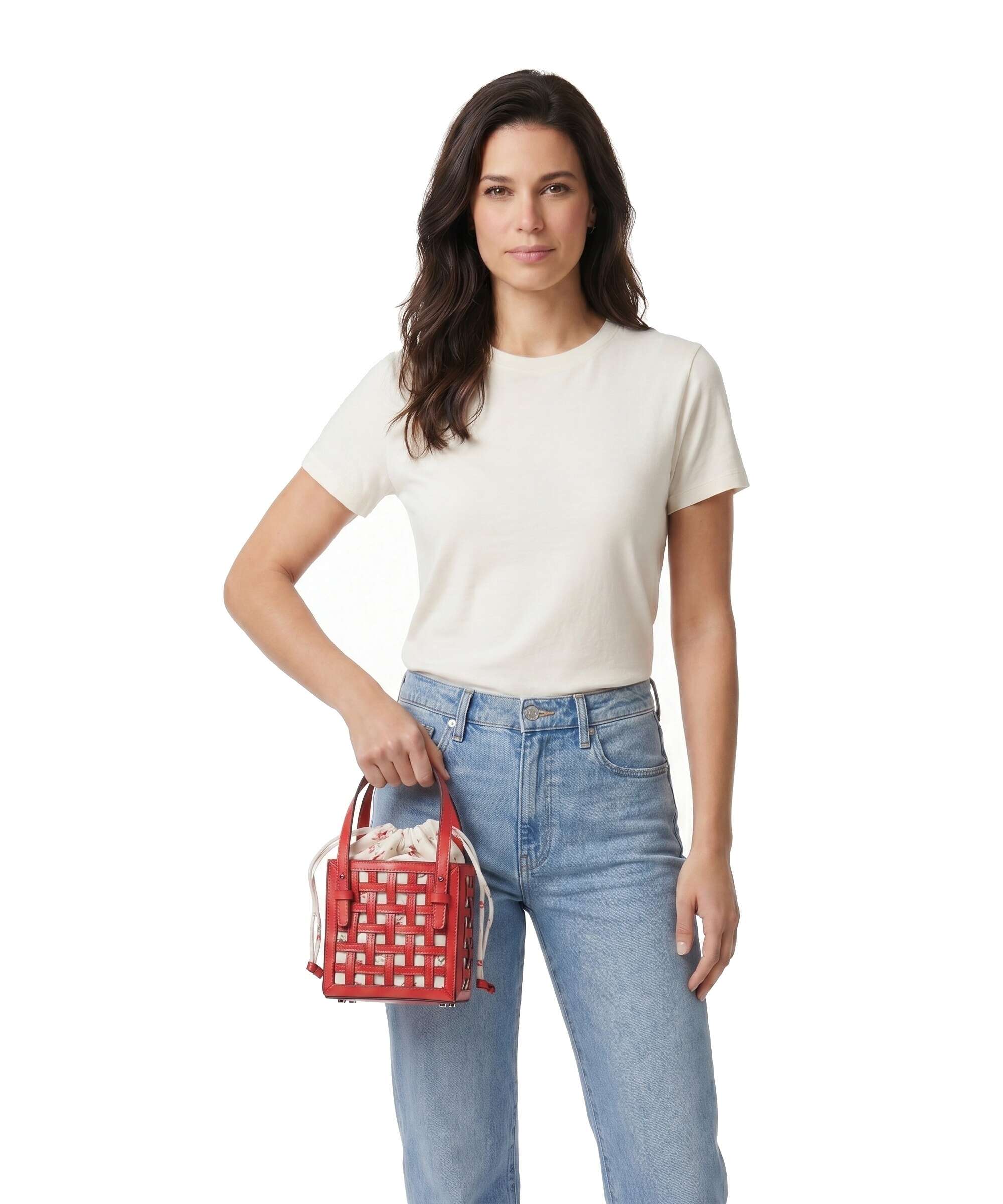 Kate Spade New York The Basket Handtas heirloom tomato - Image 3