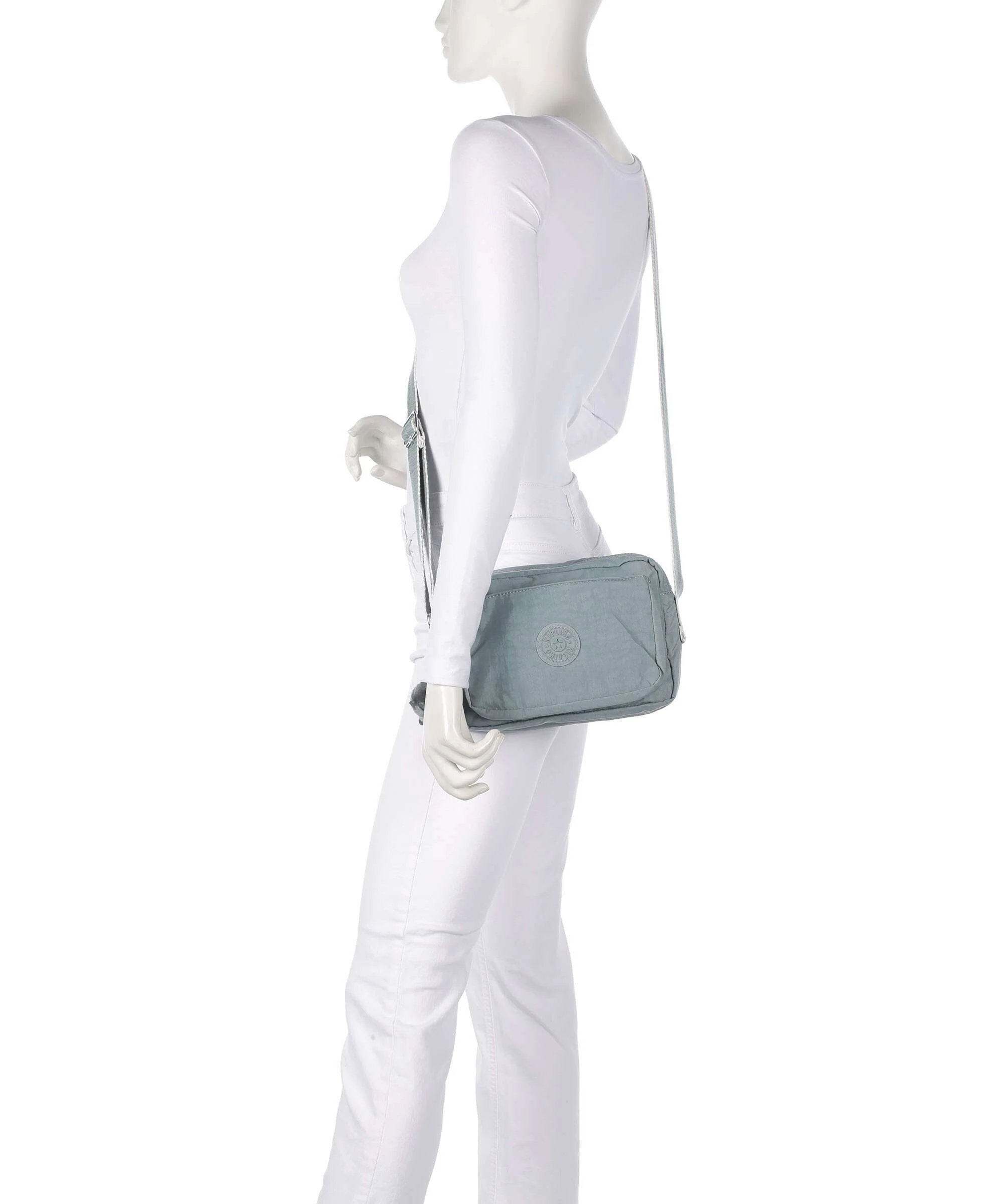Kipling Basic Abanu M Crossbody tas relaxed grey - Image 3