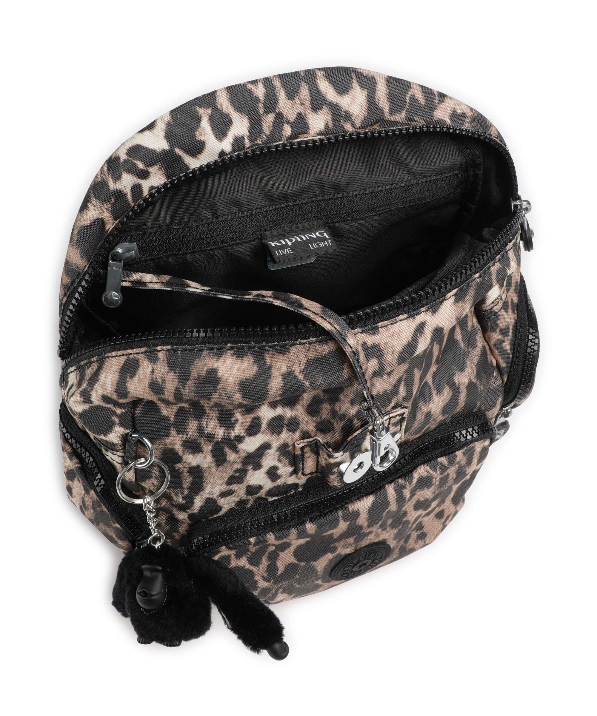 Kipling Basic City Zip Mini Rugzak wild leopard - Image 5