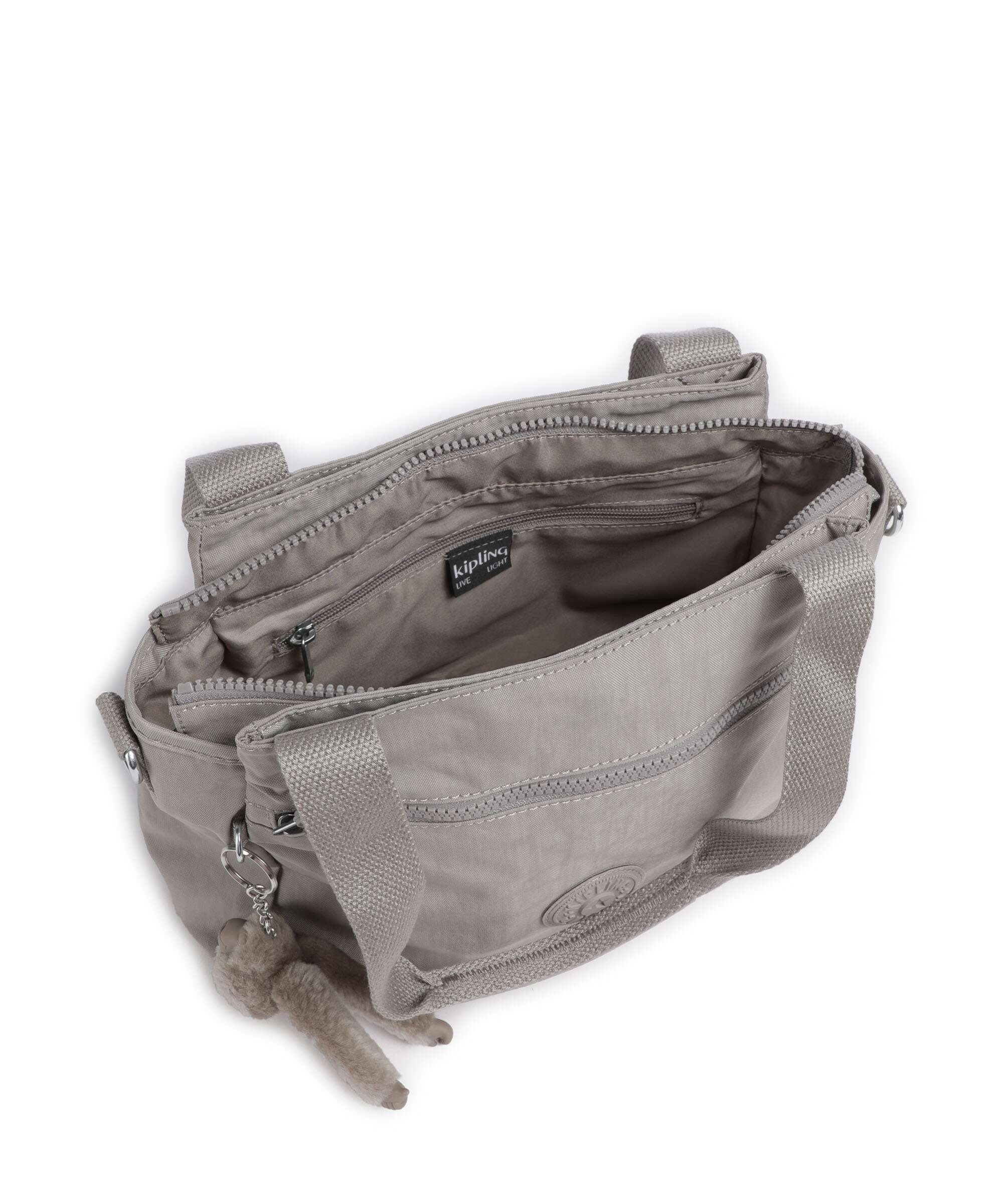 Kipling Basic Elysia Schoudertas grey gris - Image 6