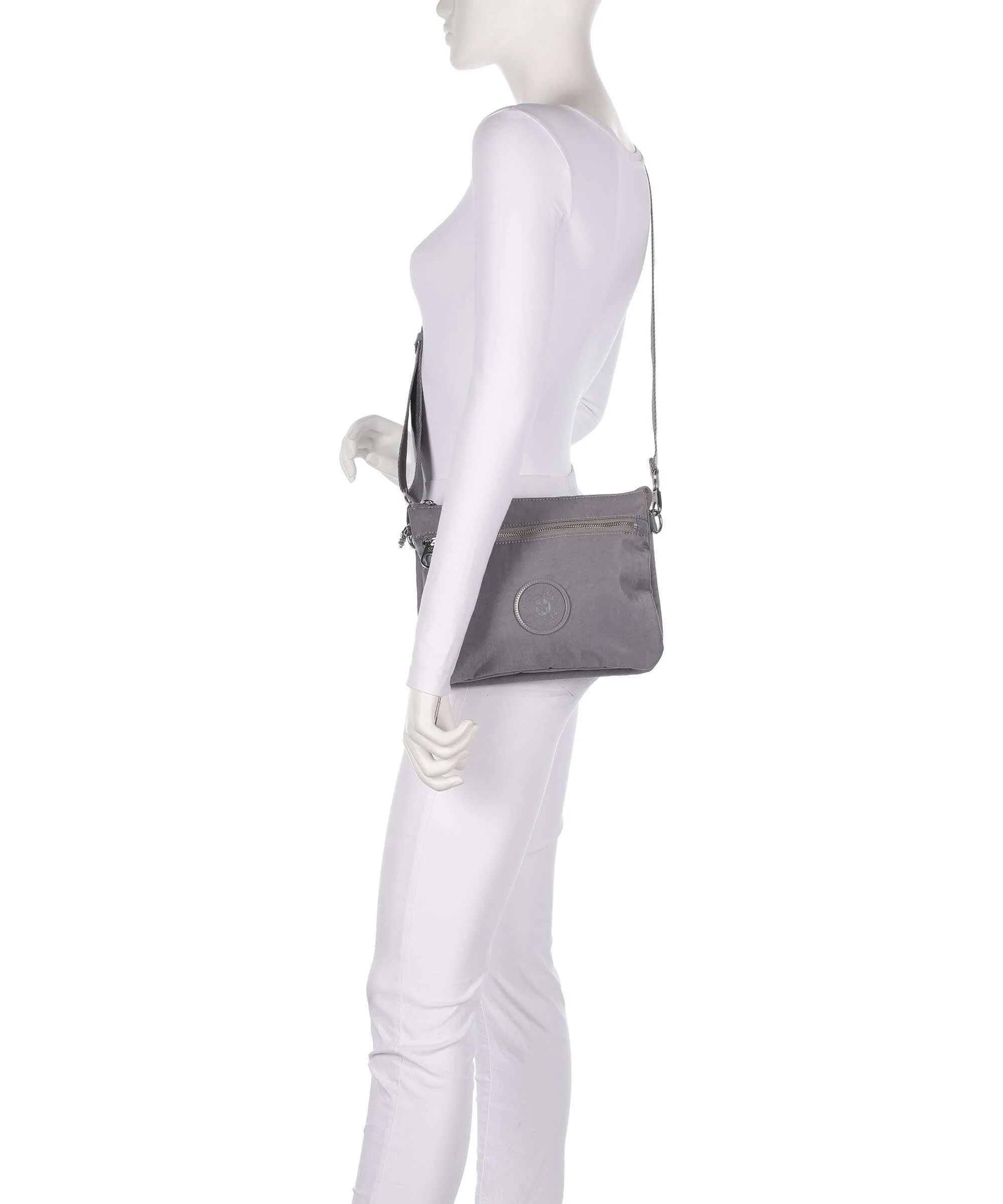 Kipling Charm Riri L Zip Crossbody tas grey spice - Image 3