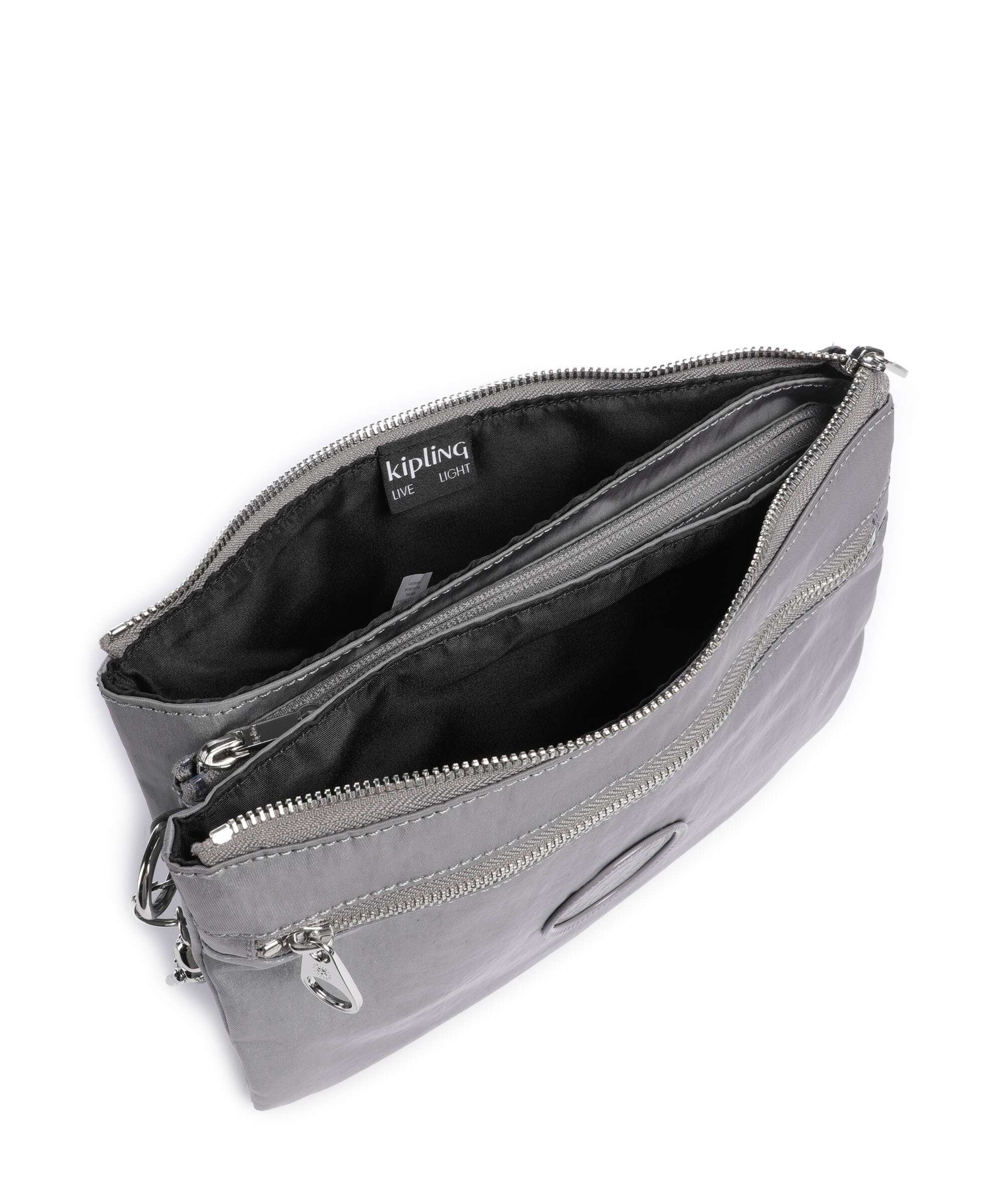 Kipling Charm Riri L Zip Crossbody tas grey spice - Image 6