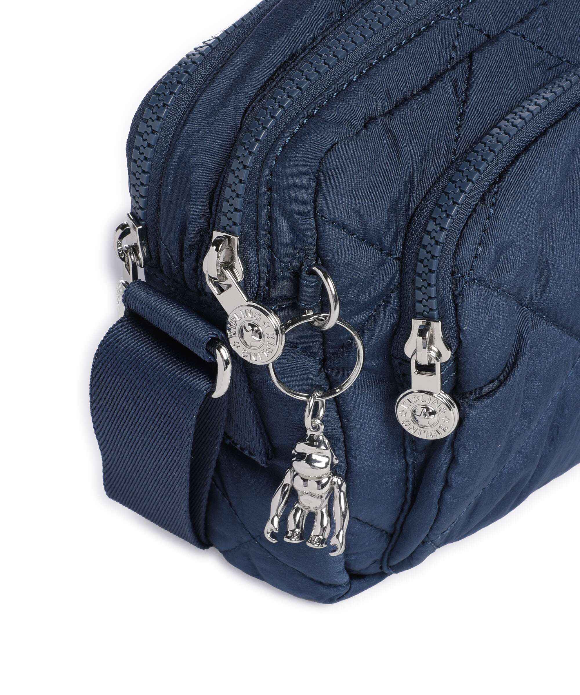 Kipling Crinkled Quilt Abanu M Zip Crossbody tas airy blue - Image 4