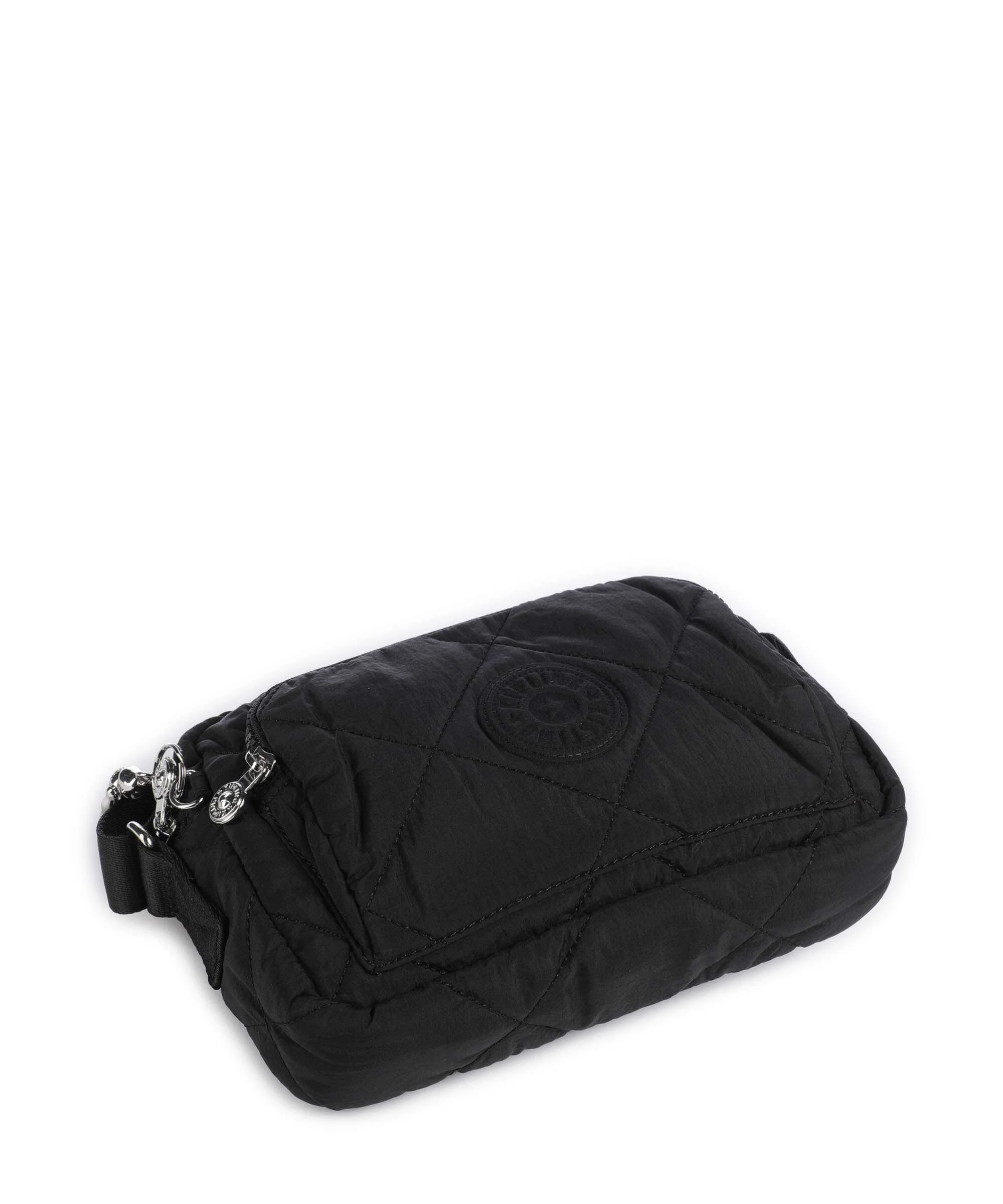 Kipling Crinkled Quilt Abanu M Zip Crossbody tas cosmic black - Image 5