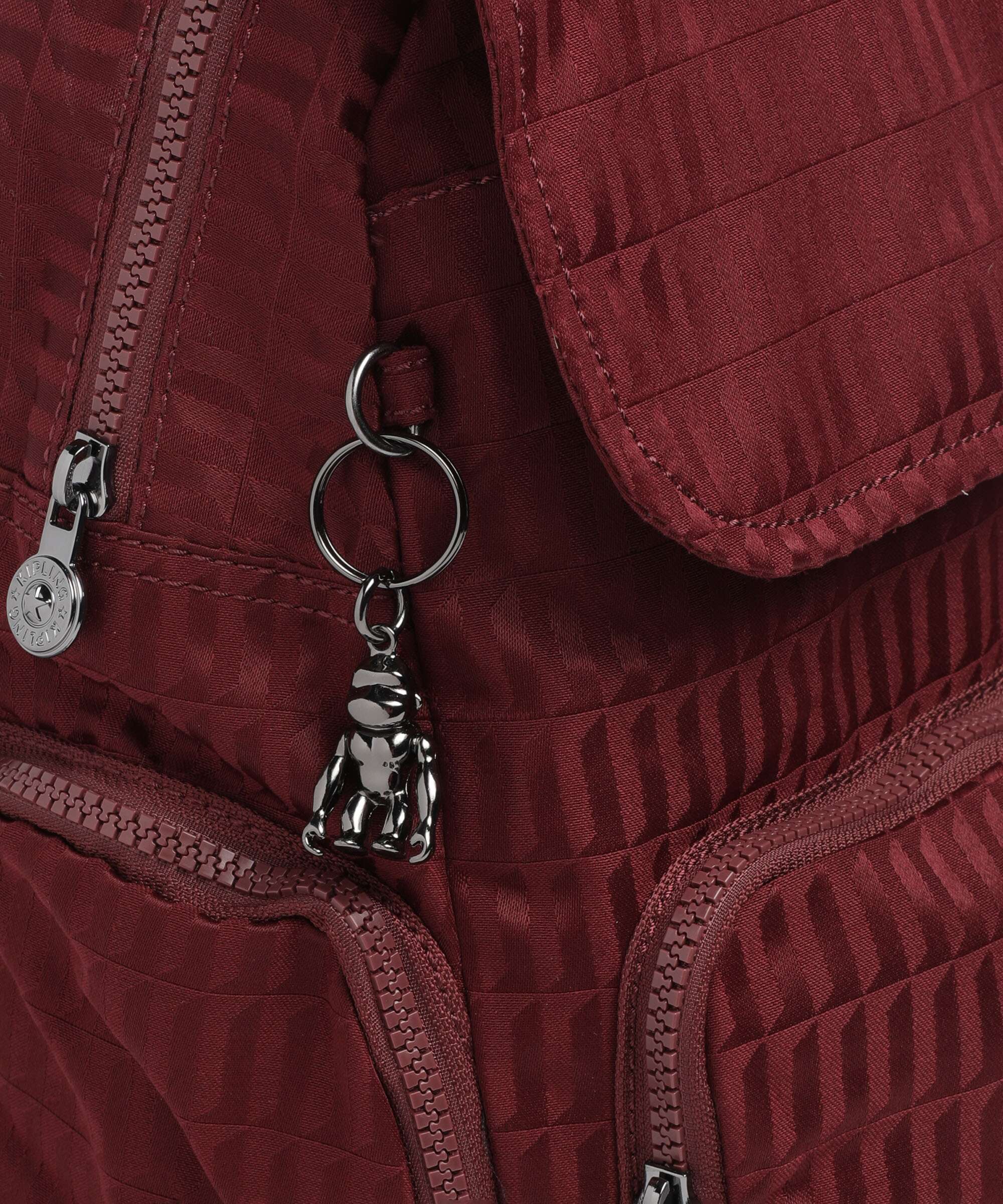 Kipling Elevated City Zip S Rugzak maroon tile - Image 4