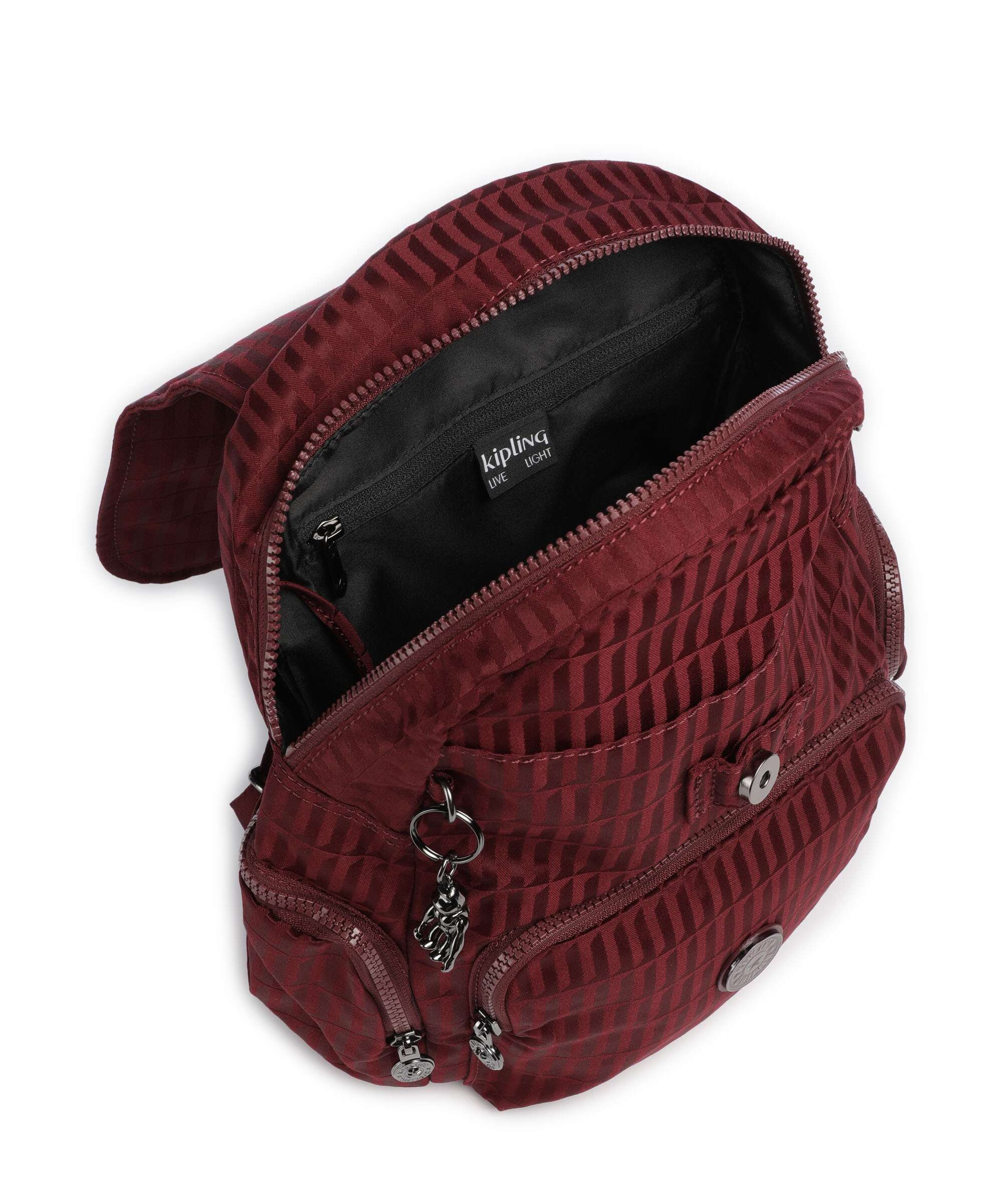 Kipling Elevated City Zip S Rugzak maroon tile - Image 5