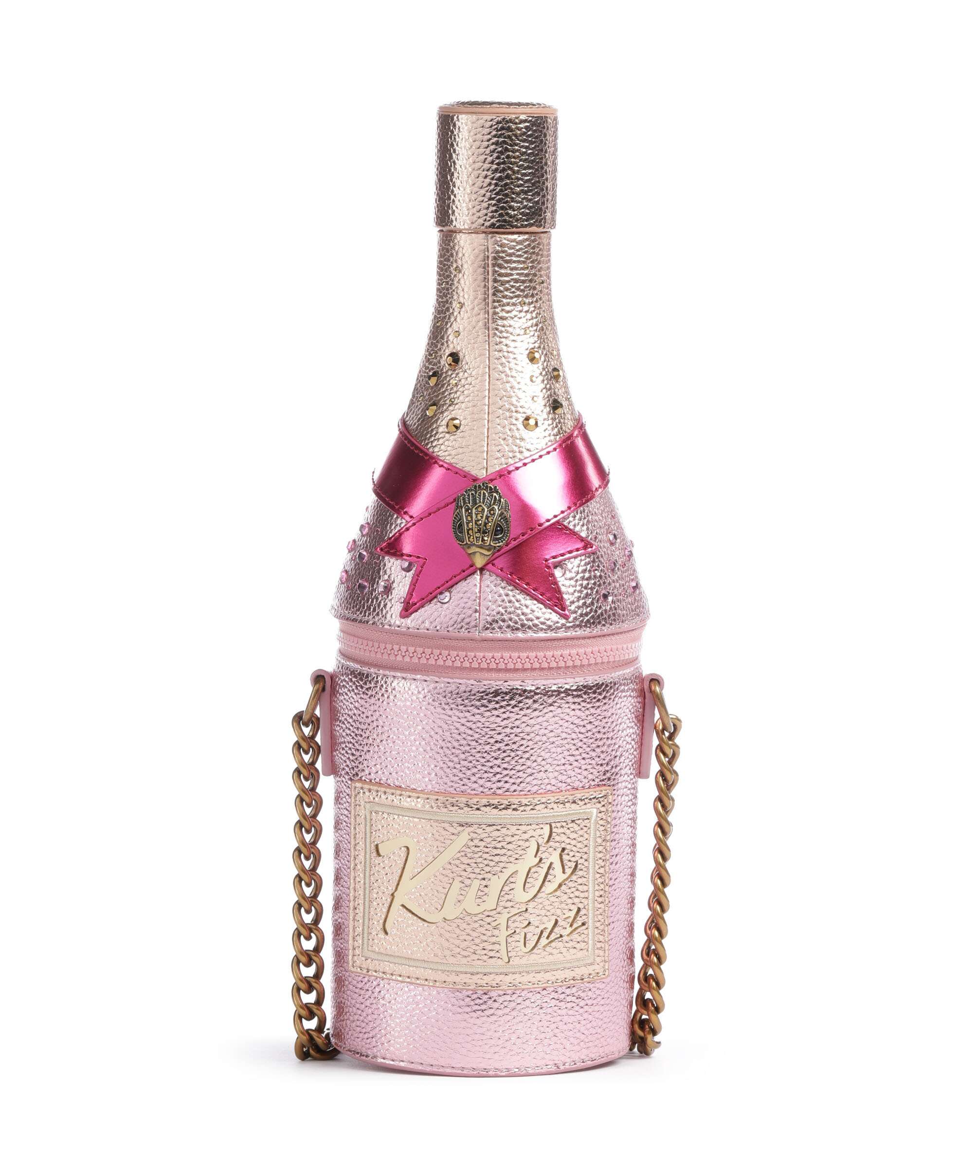 Kurt Geiger Champagne Bottle Crossbody tas pink