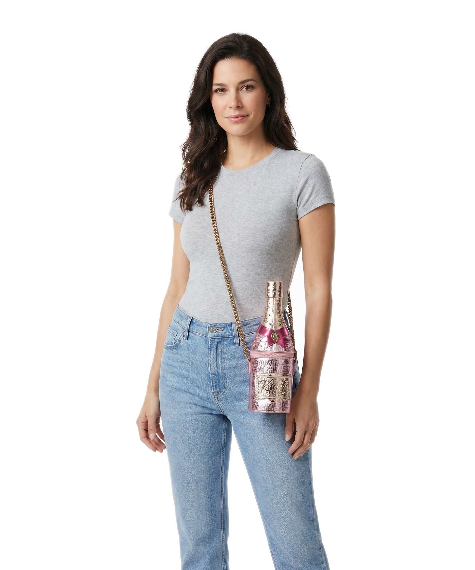 Kurt Geiger Champagne Bottle Crossbody tas pink - Image 3