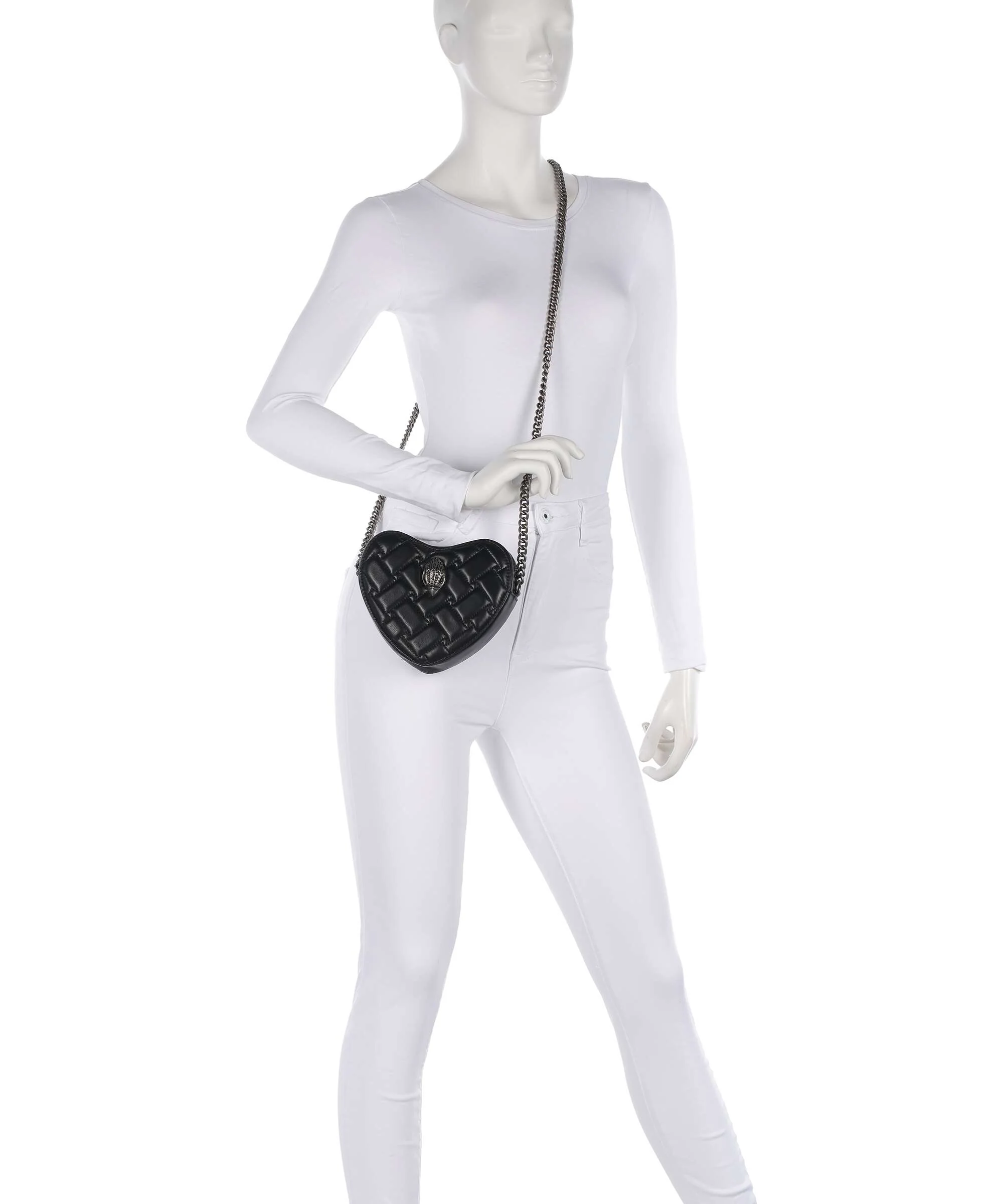 Kurt Geiger Kensington Heart Crossbody tas black - Image 3