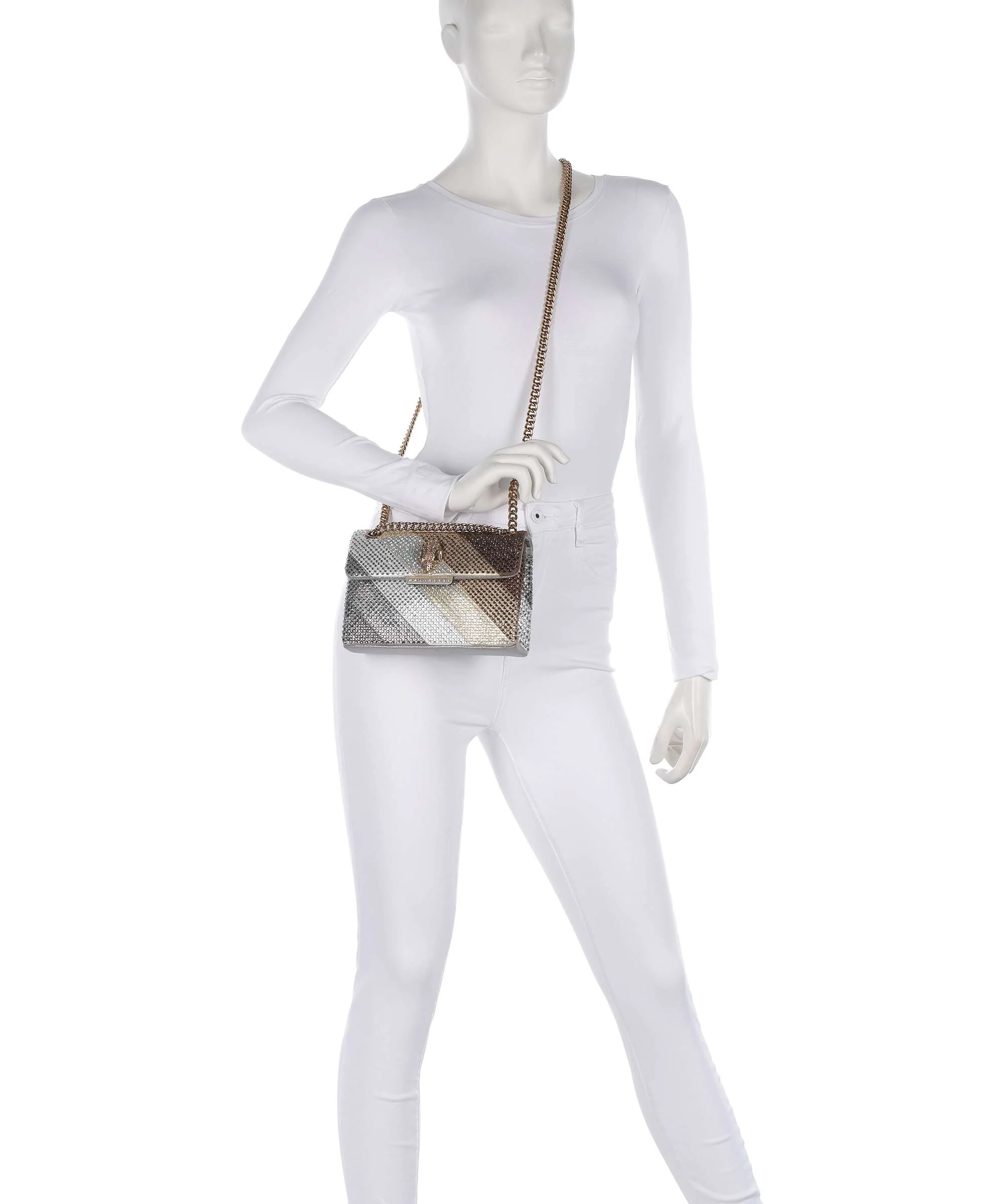 Kurt Geiger Kensington Mini Schoudertas metal combination - Image 4