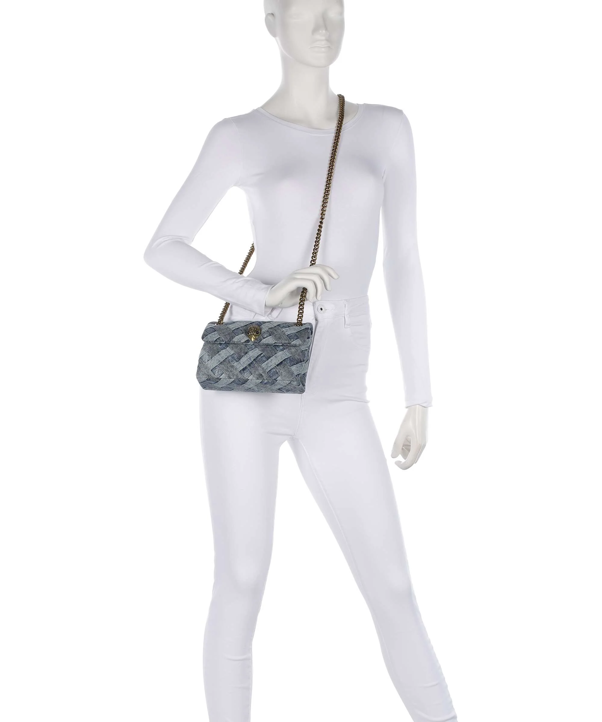Kurt Geiger Kensington Mini Schoudertas denim - Image 3