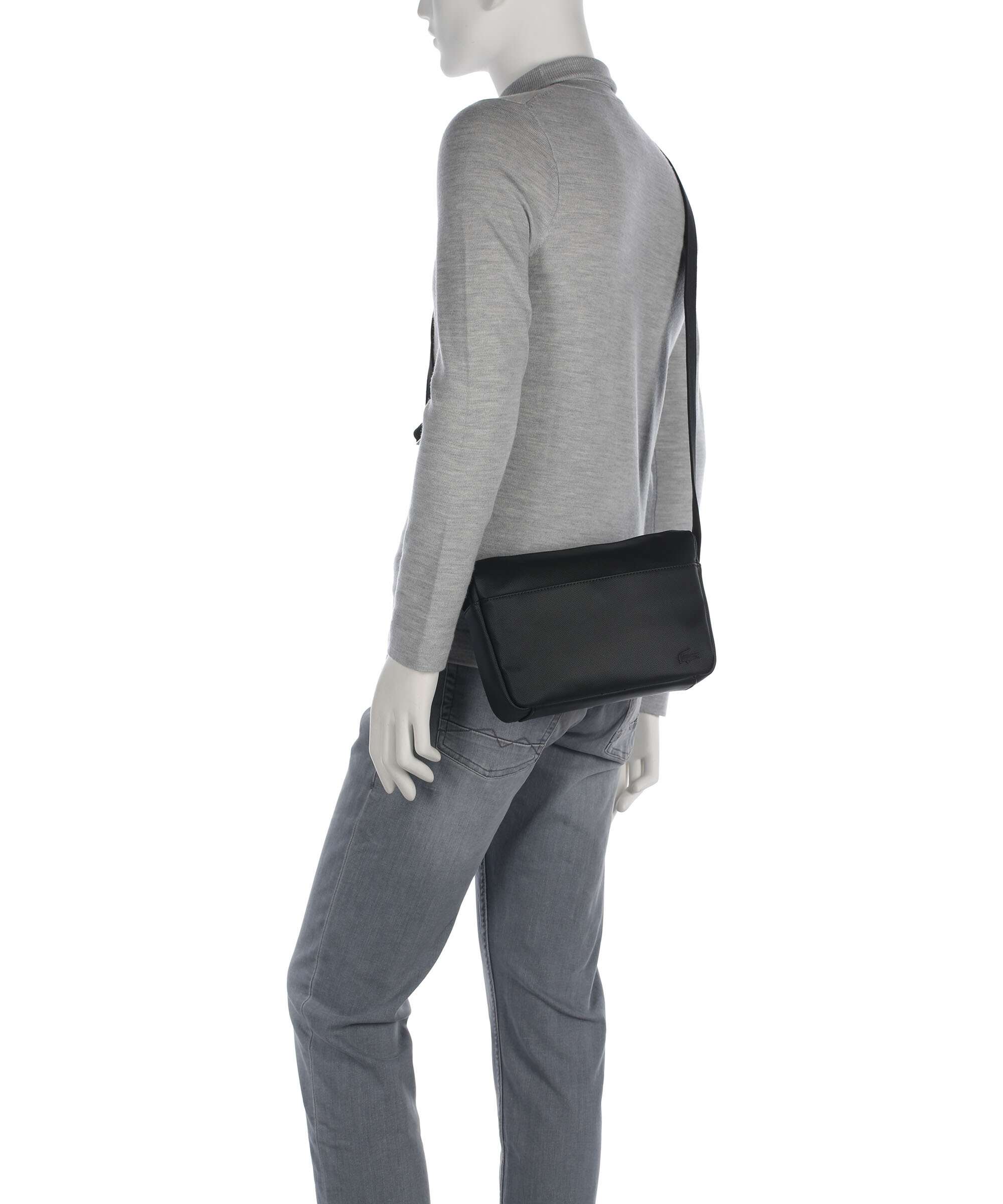 Lacoste Mens Classic Crossbody tas noir - Image 3