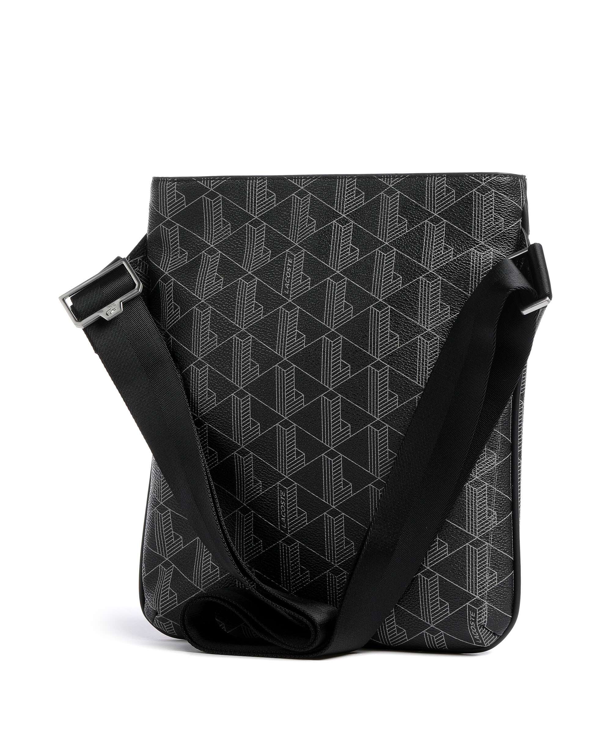 Lacoste The Blend Crossbody tas monogram noir/gris - Image 2