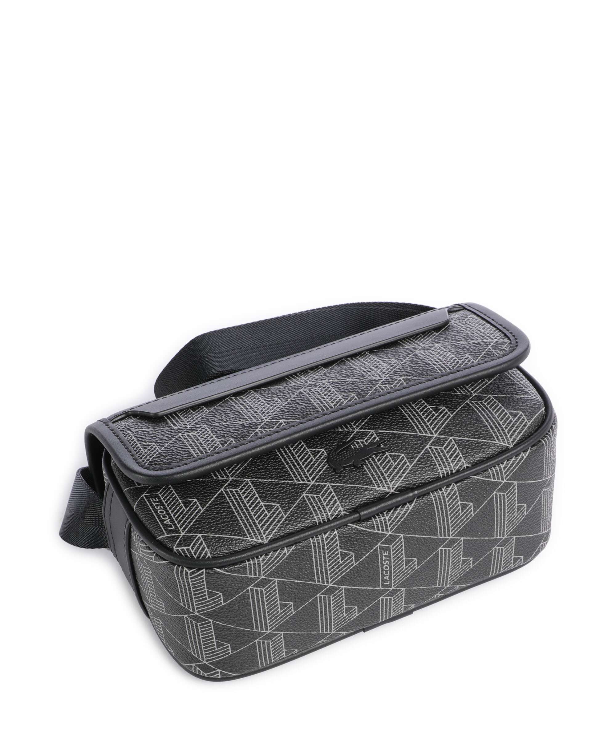 Lacoste The Blend Crossbody tas monogram/noir/gris - Image 5