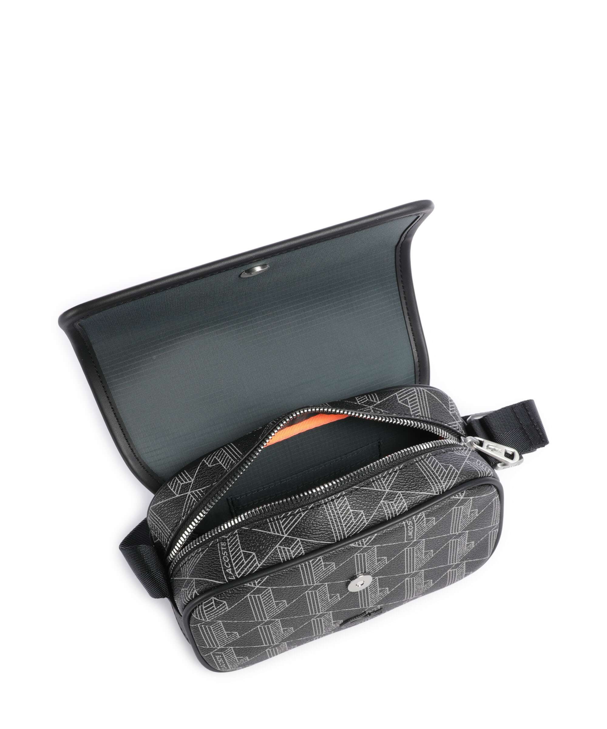 Lacoste The Blend Crossbody tas monogram/noir/gris - Image 6