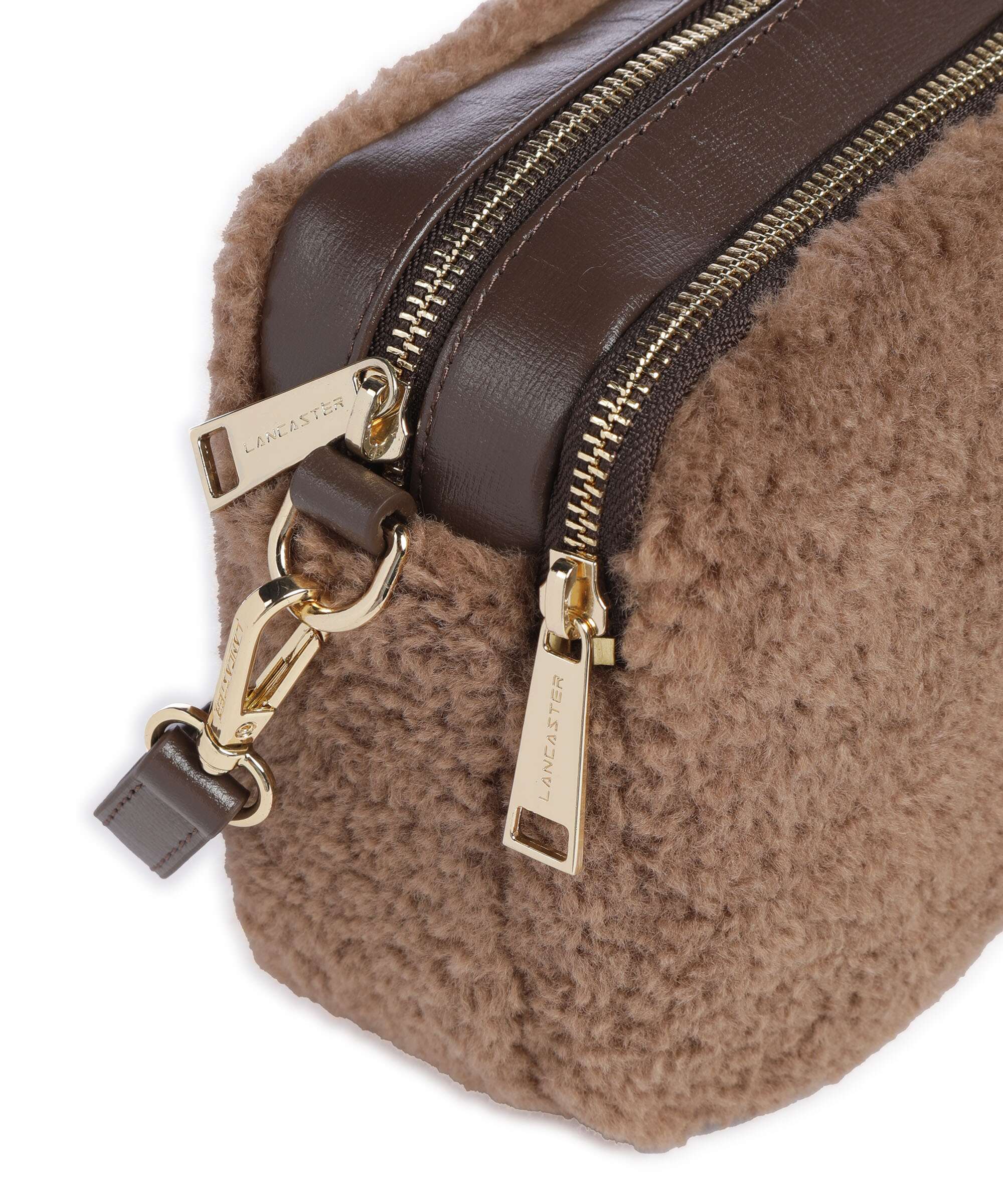 Lancaster Actual Moumoute Crossbody tas taupe - Image 4
