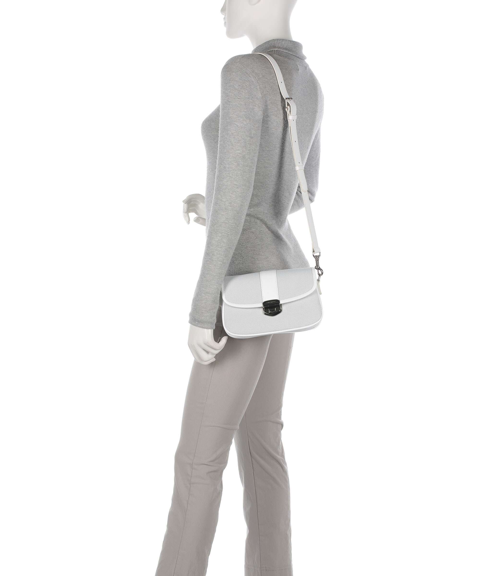 Lancaster Canvas Fia Crossbody tas blanc - Image 3